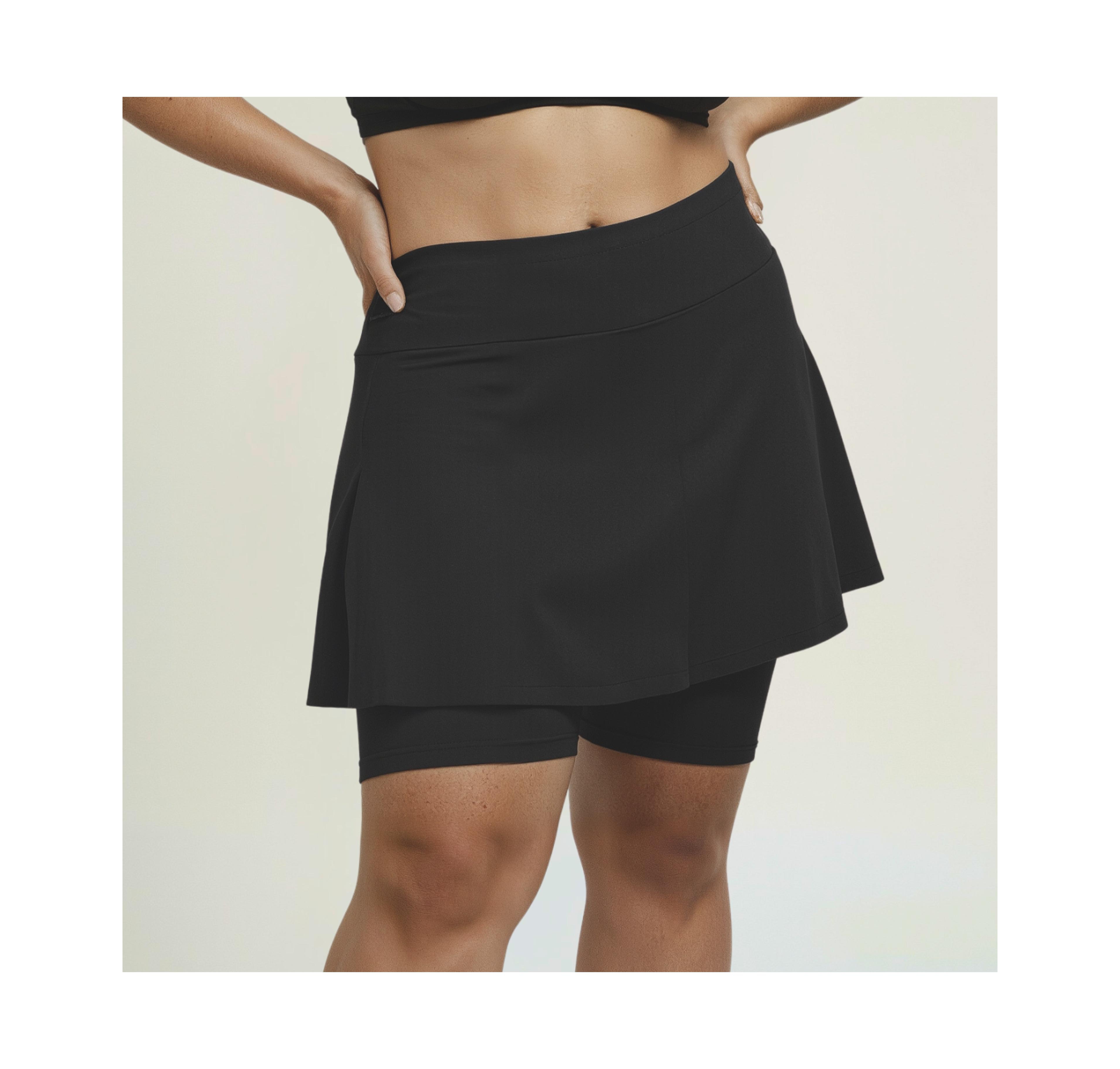 Calypsa Plus Midi Swim Skort