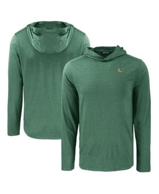 Men's Green Miami Hurricanes Coastline Epic Comfort Eco Long Sleeve Hoodie T-Shirt