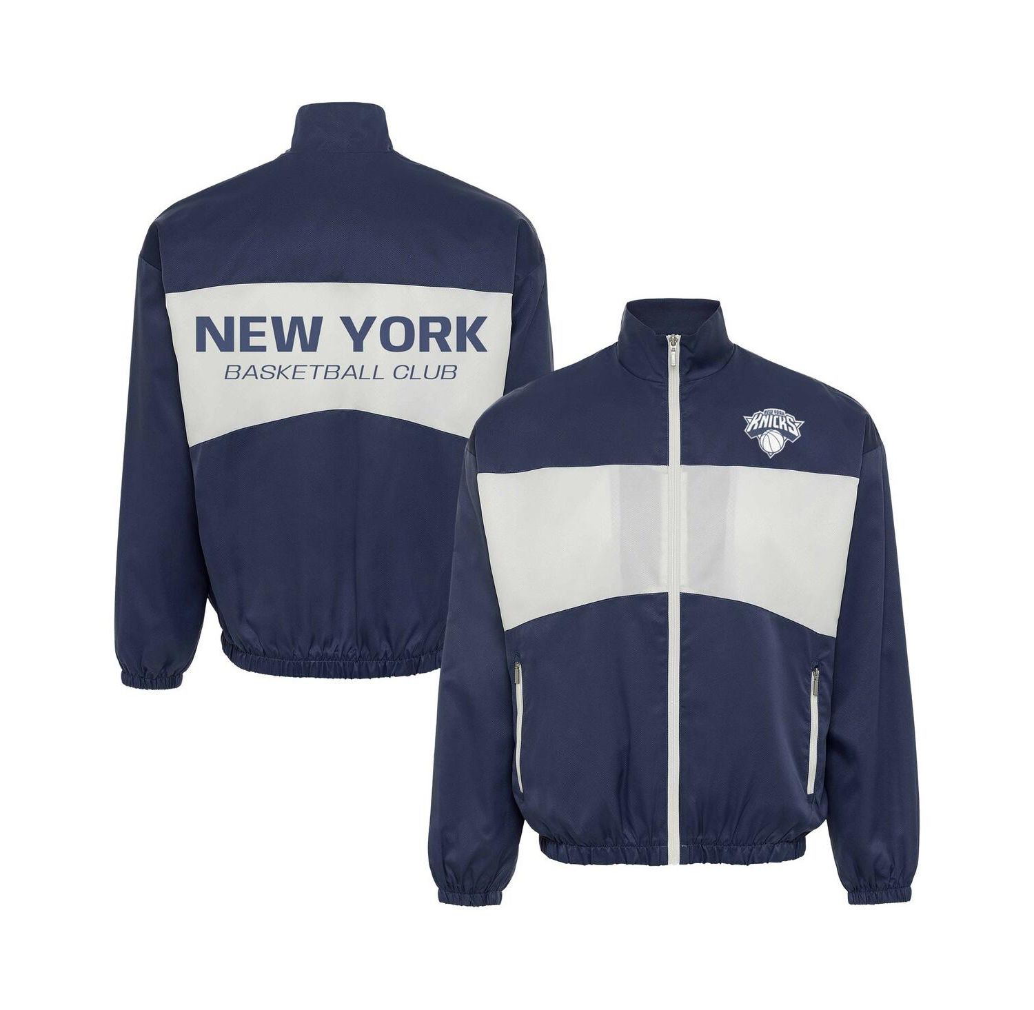 Men's and Women's Blue New York Knicks Athletic Club Collection Senna Premium Lightweight Full-Zip Jacket