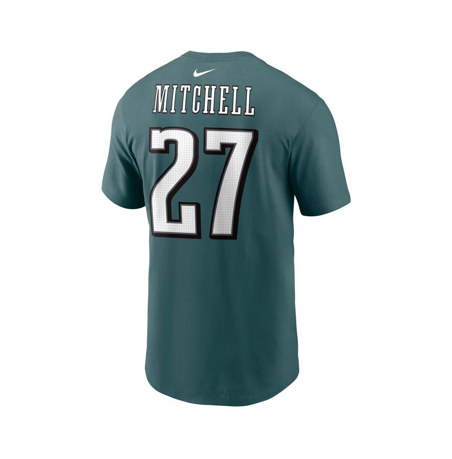 Мужская футболка Nike Quinyon Mitchell Green Philadelphia Eagles Name and Number — фото 3