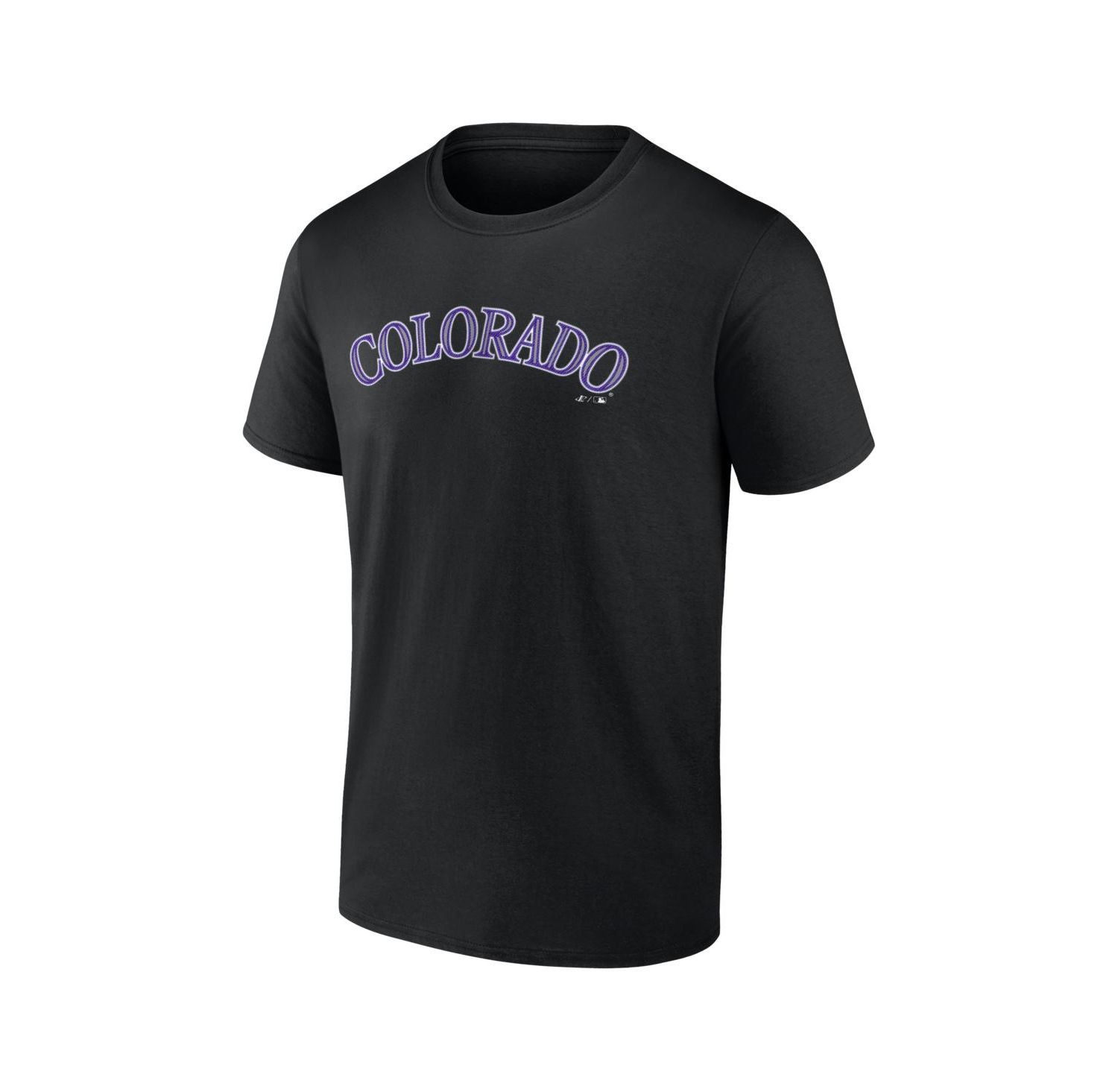 Men's Black Colorado Rockies Wordmark T-Shirt