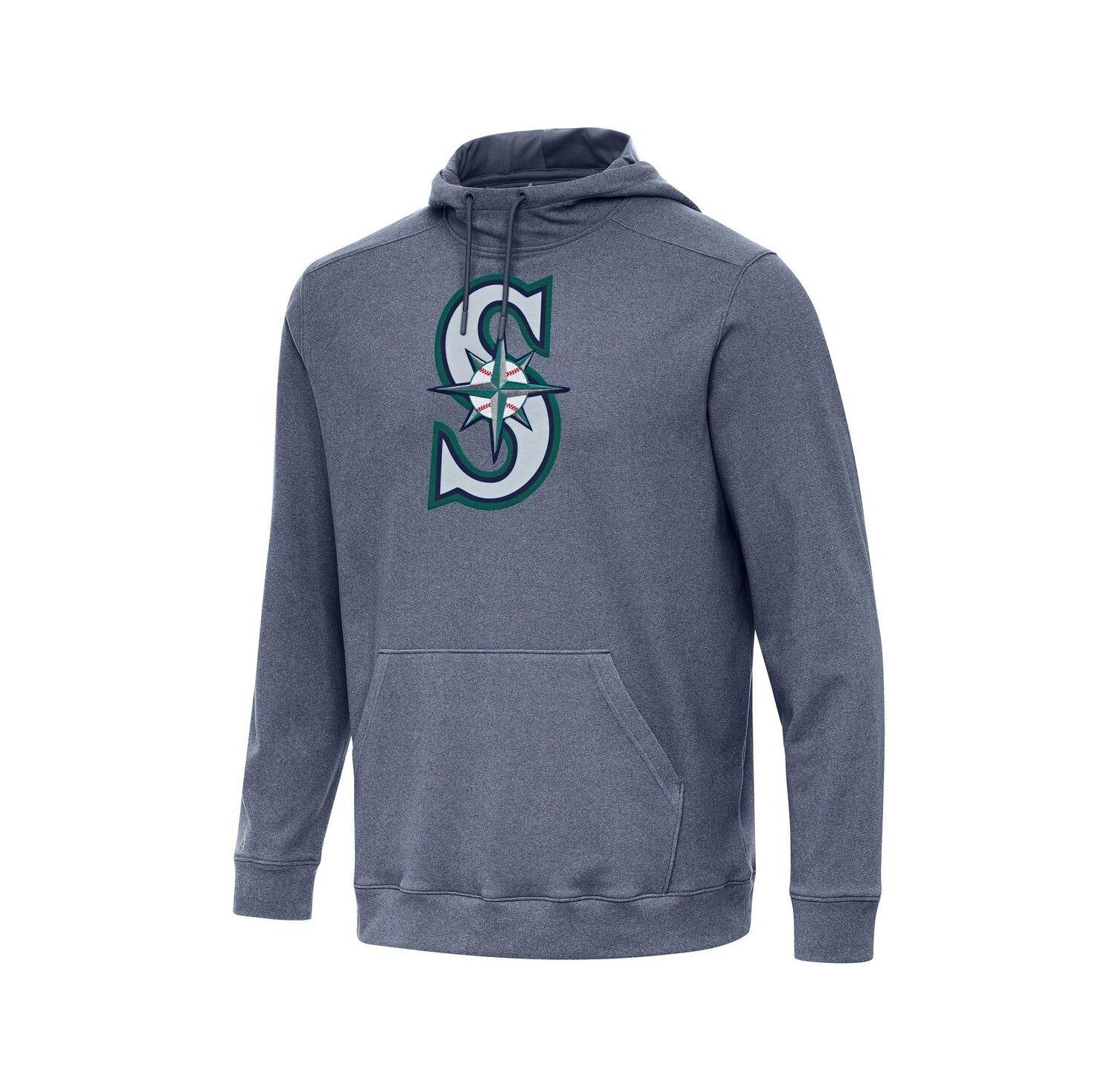 Men's Heather Navy Seattle Mariners Cloud Pullover Hoodie