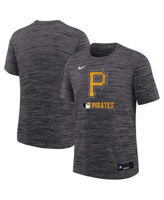 Big Boys and Girls Black Pittsburgh Pirates Authentic Collection Velocity Performance T-Shirt