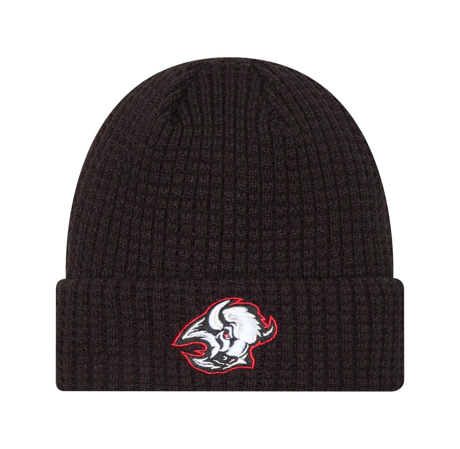 Men's Black Buffalo Sabres Waffle Cuffed Knit Hat