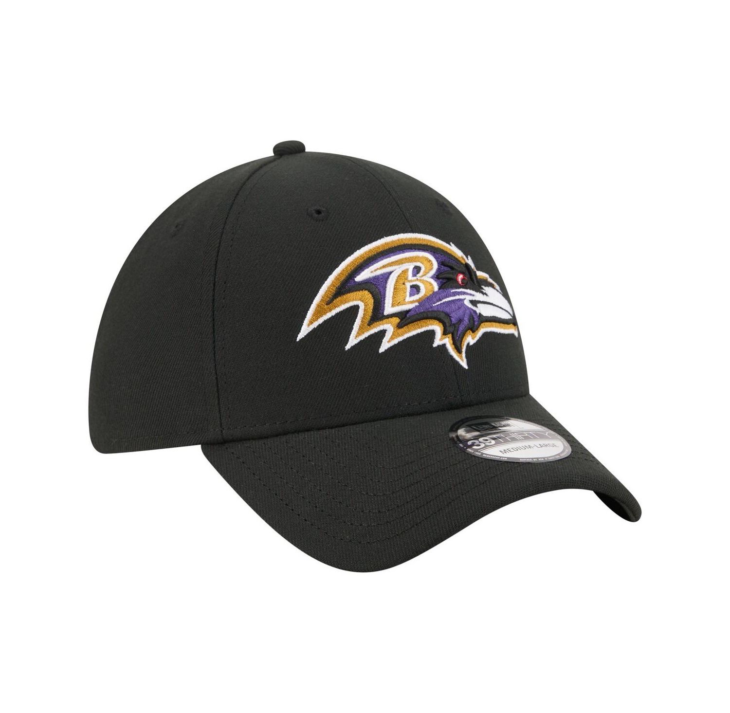 Men's Black Baltimore Ravens Core Team 39THIRTY Flex Hat