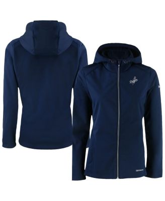 Women's Navy Los Angeles Dodgers Evoke Eco Softshell Full-Zip Hoodie Jacket