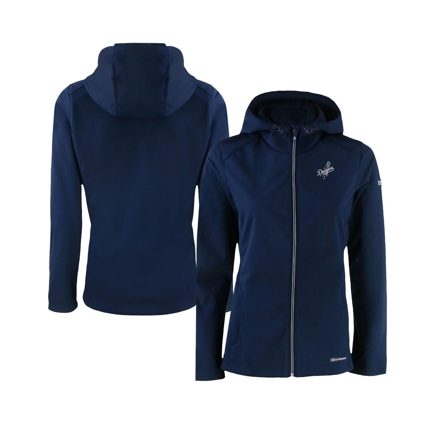 Women's Navy Los Angeles Dodgers Evoke Eco Softshell Full-Zip Hoodie Jacket