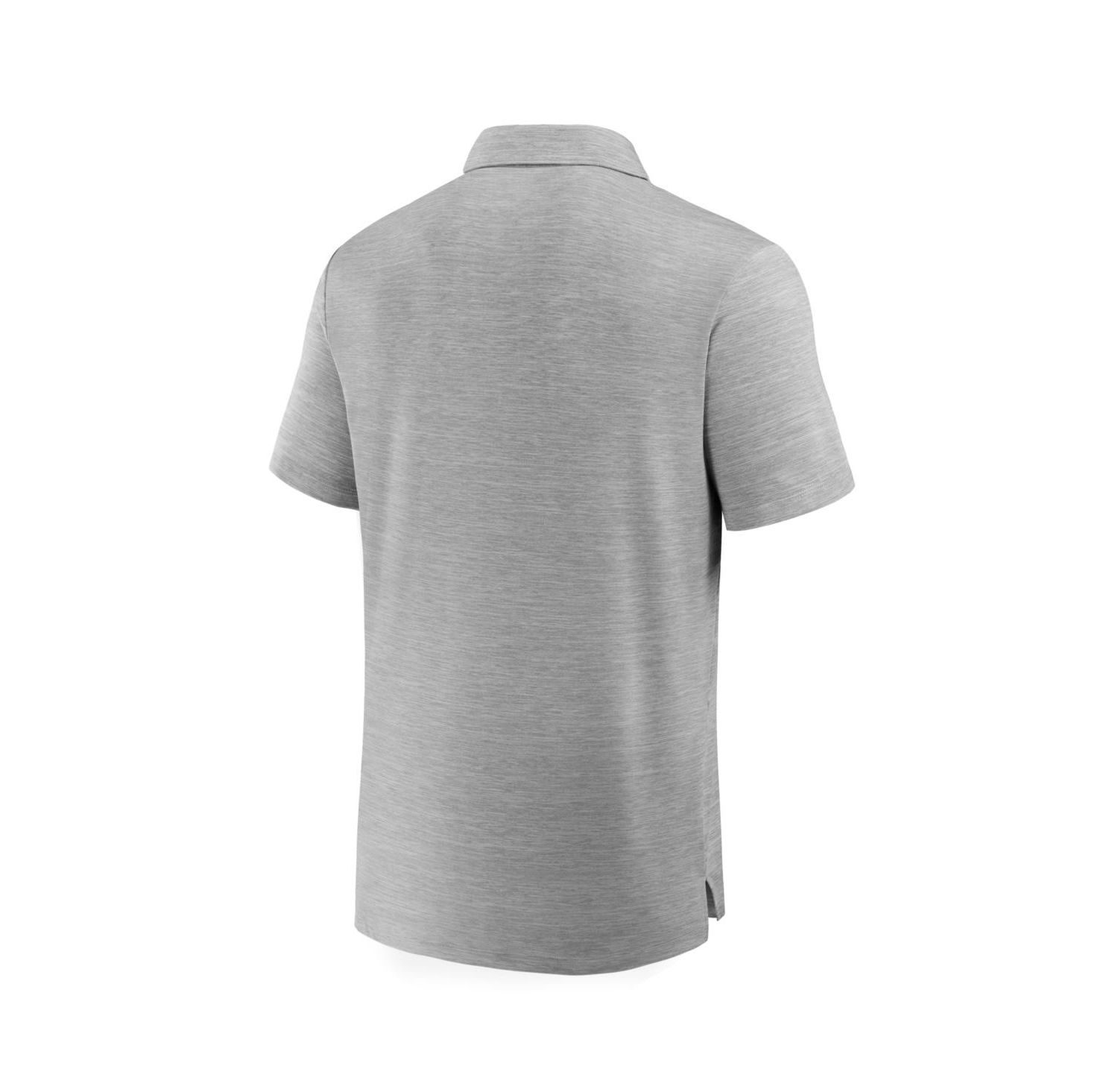 Men's Heather Gray Pittsburgh Steelers Clutch Polo Shirt