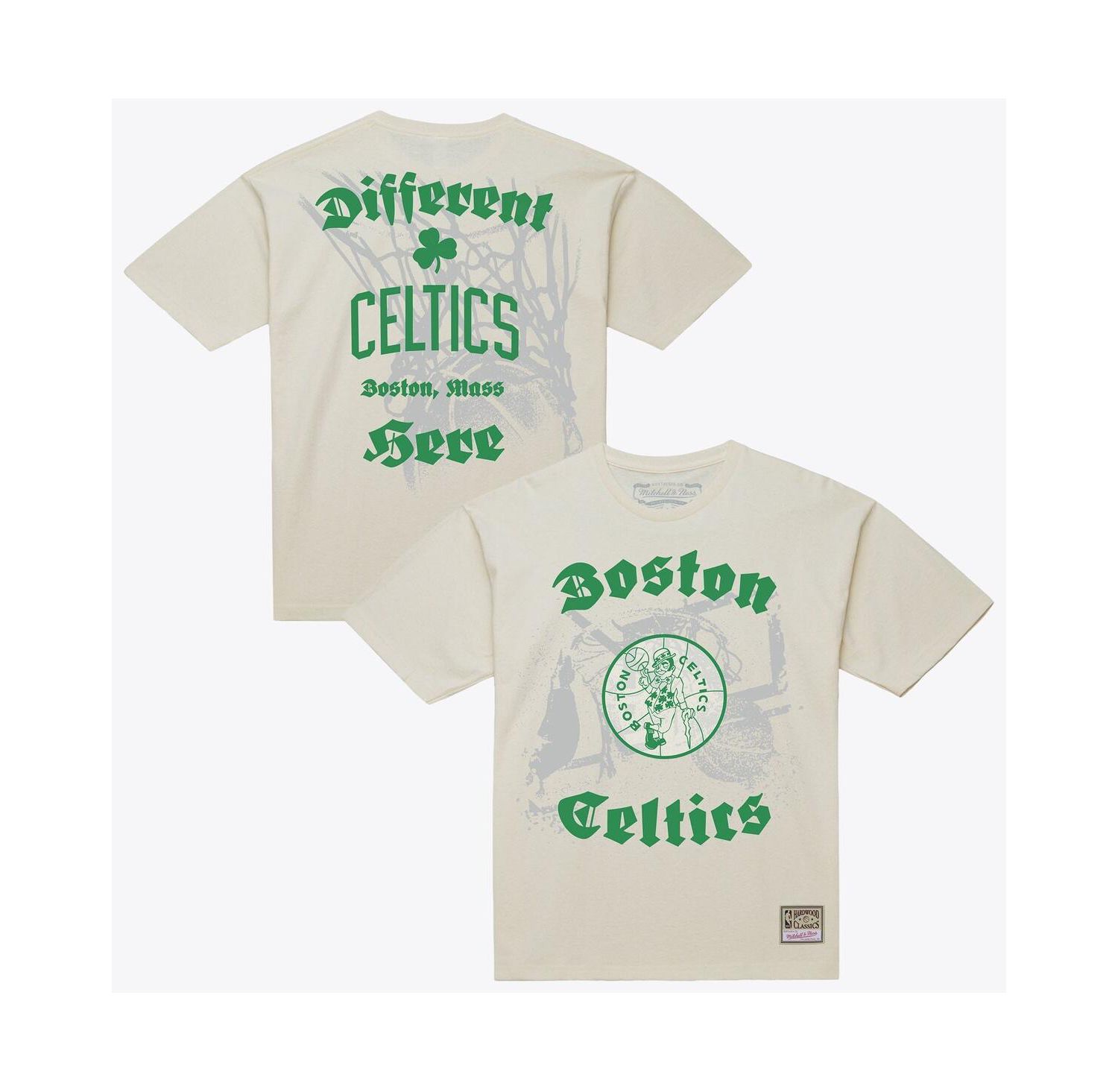 Men's Cream Boston Celtics Hardwood Classics Chapters T-Shirt