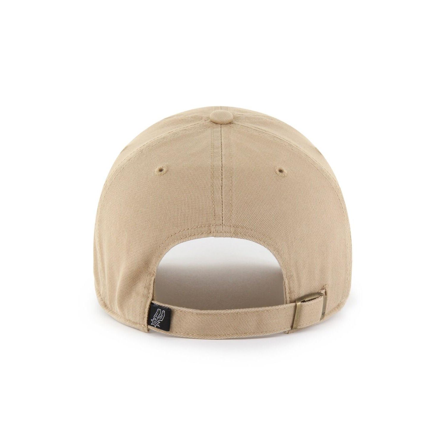 Men's Khaki San Antonio Spurs Logo Clean Up Adjustable Hat