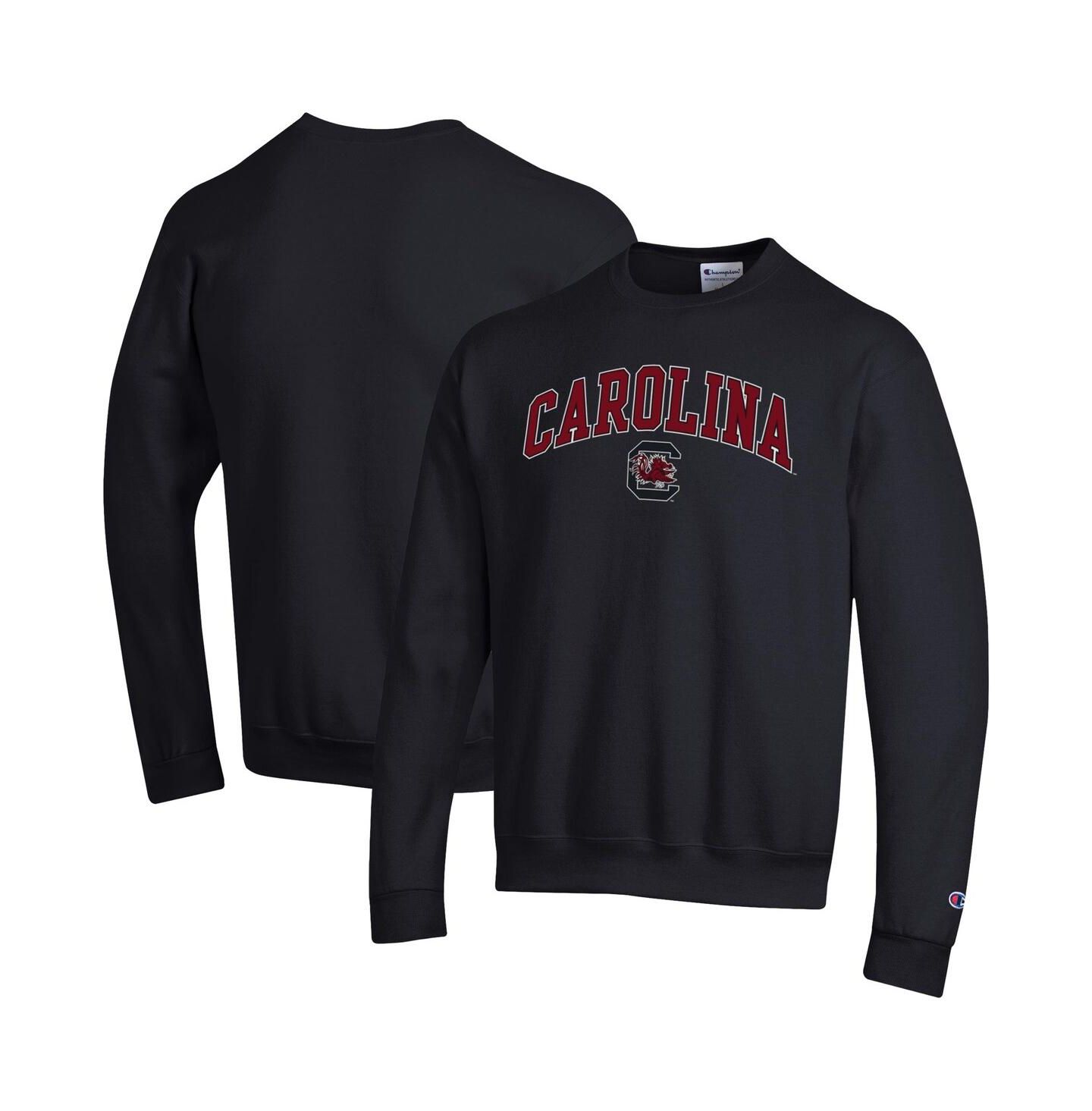 Мужская толстовка Champion Garnet South Carolina Gamecocks Arch Over Logo Pullover, цвет: Чёрный — фото 1