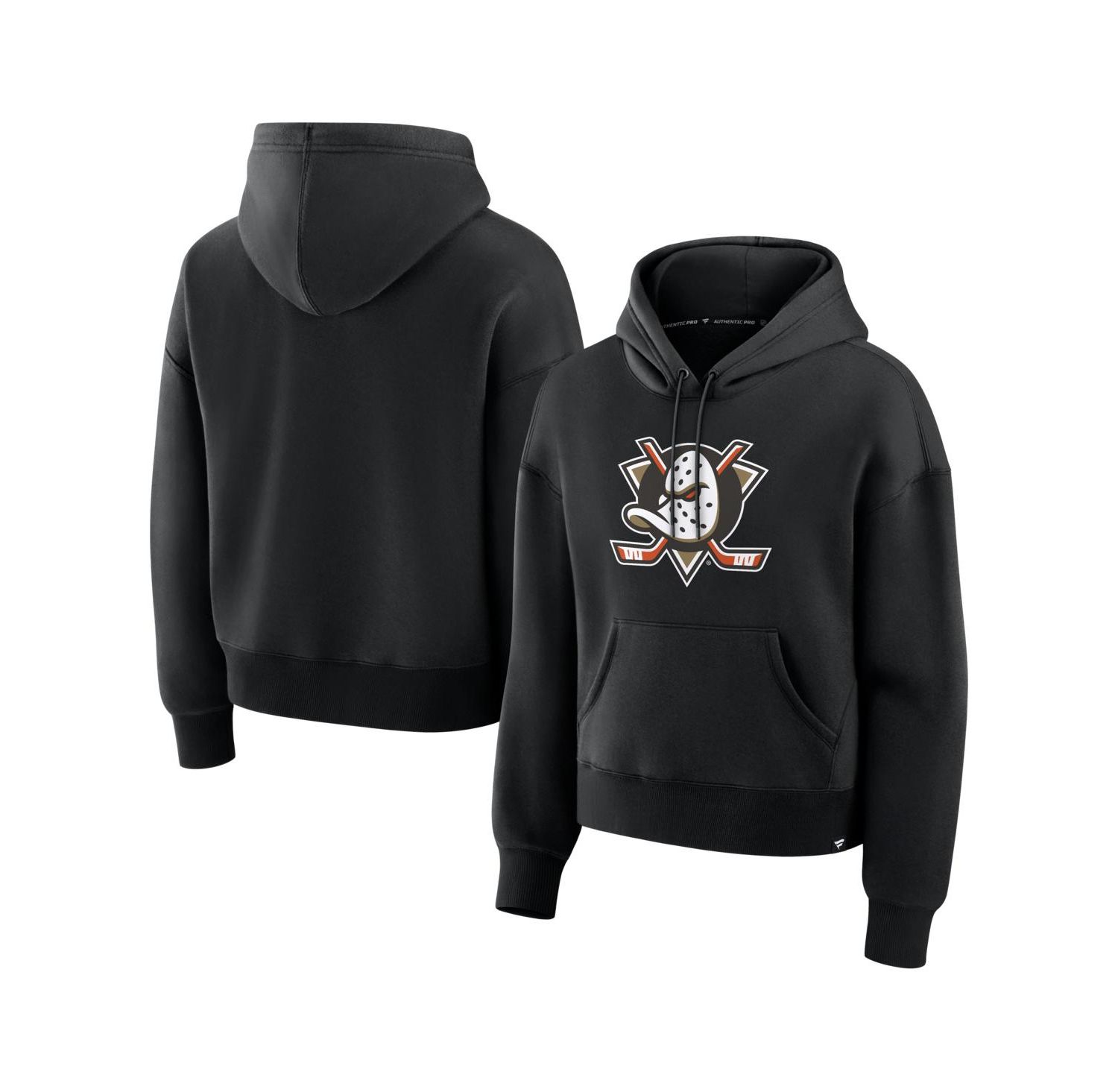 Women's Black Anaheim Ducks Essential Hoodie
