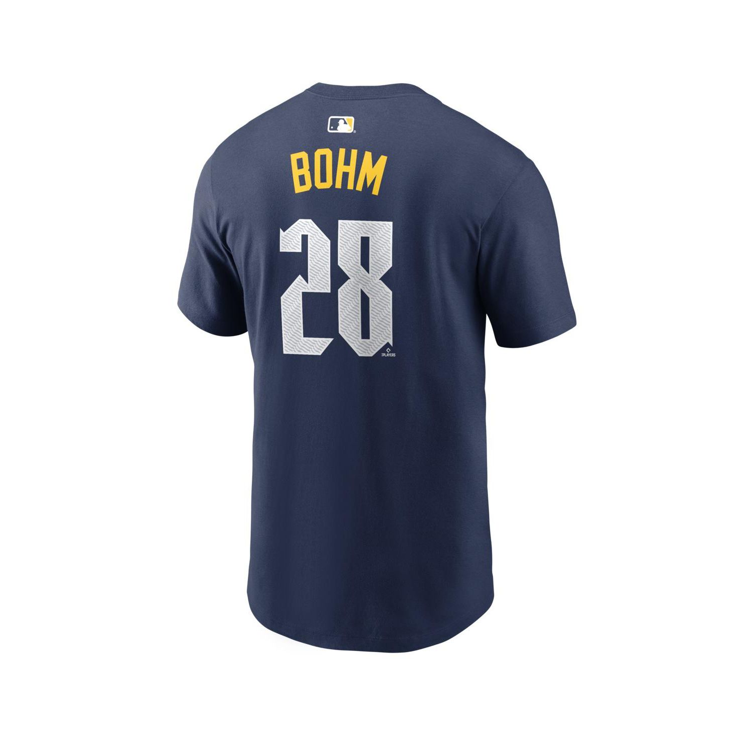 Men's Alec Bohm Navy Philadelphia Phillies City Connect Name & Number T-Shirt