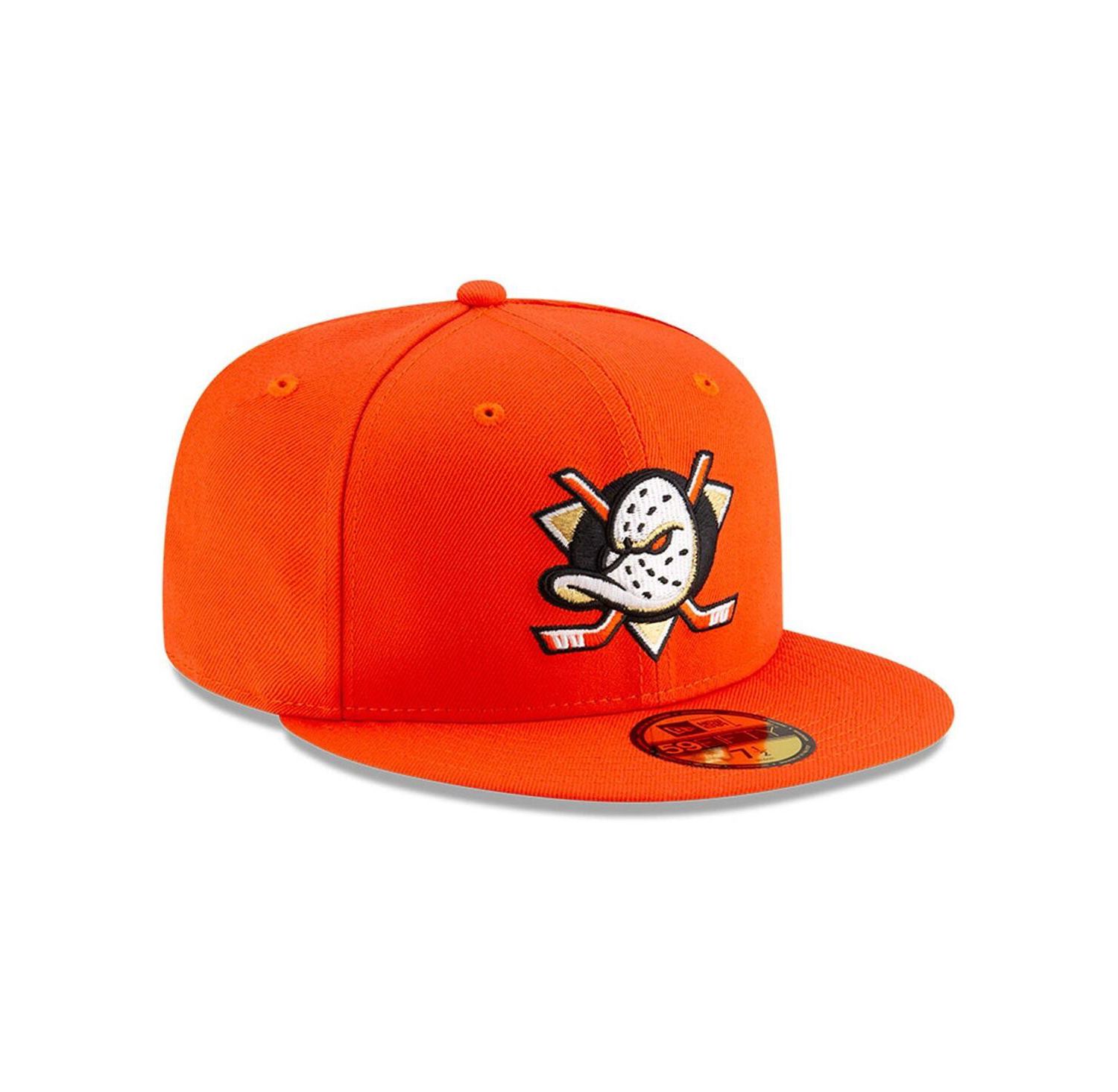Men's Orange Anaheim Ducks Core 59FIFTY Fitted Hat