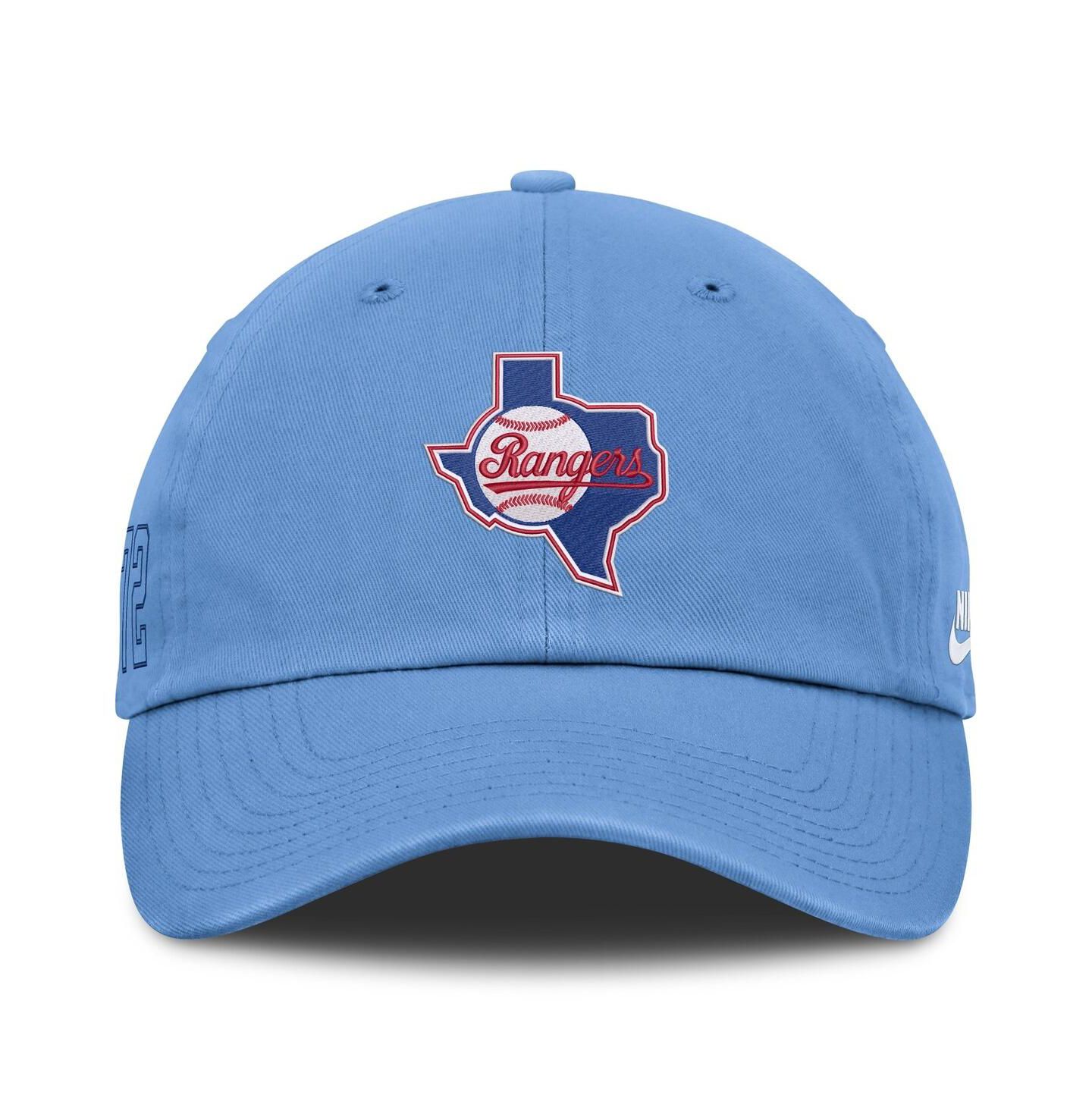 Мужская кепка Nike Light Blue Texas Rangers Cooperstown Club Adjustable Hat — фото 2