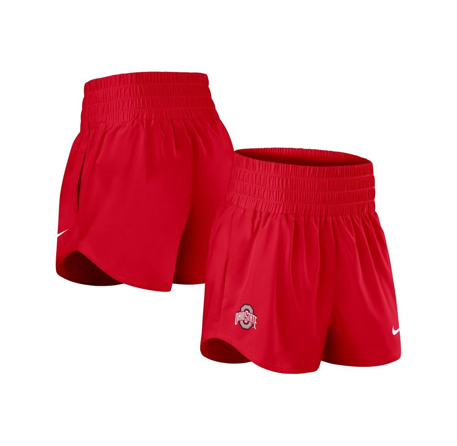 Women's Scarlet Ohio State Buckeyes Performance One Dri-FIT High-Rise Shorts