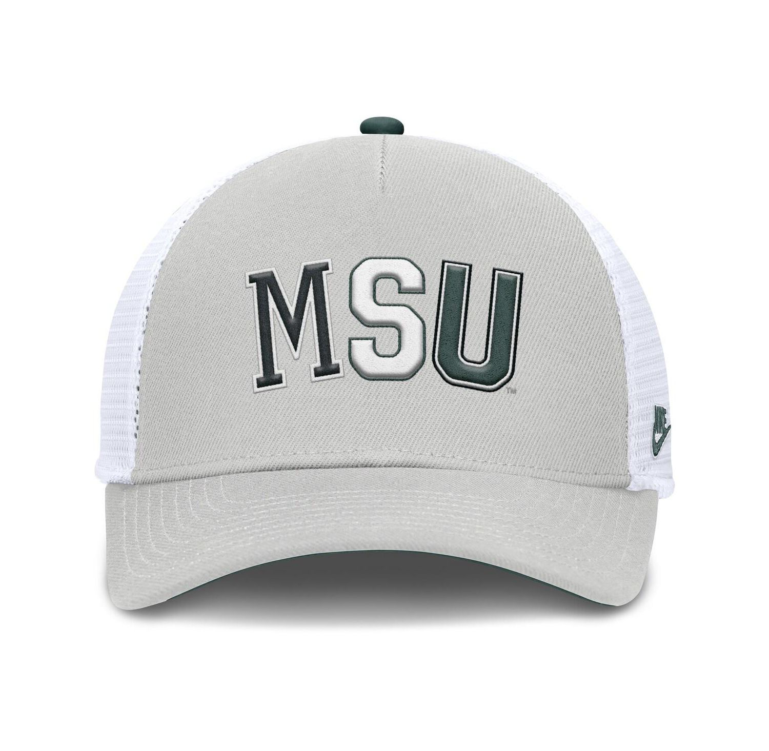 Men's and Women's Gray Michigan State Spartans 2026 Basketball Refresh 5-Panel Rise Trucker Hat