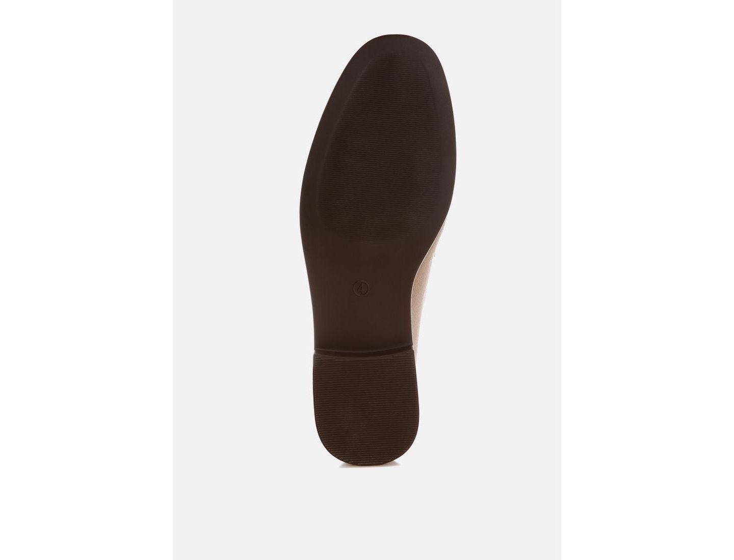 Женские туфли London Rag Fhalko Penny Strap Low Block Heel, цвет: Бежевый — фото 5