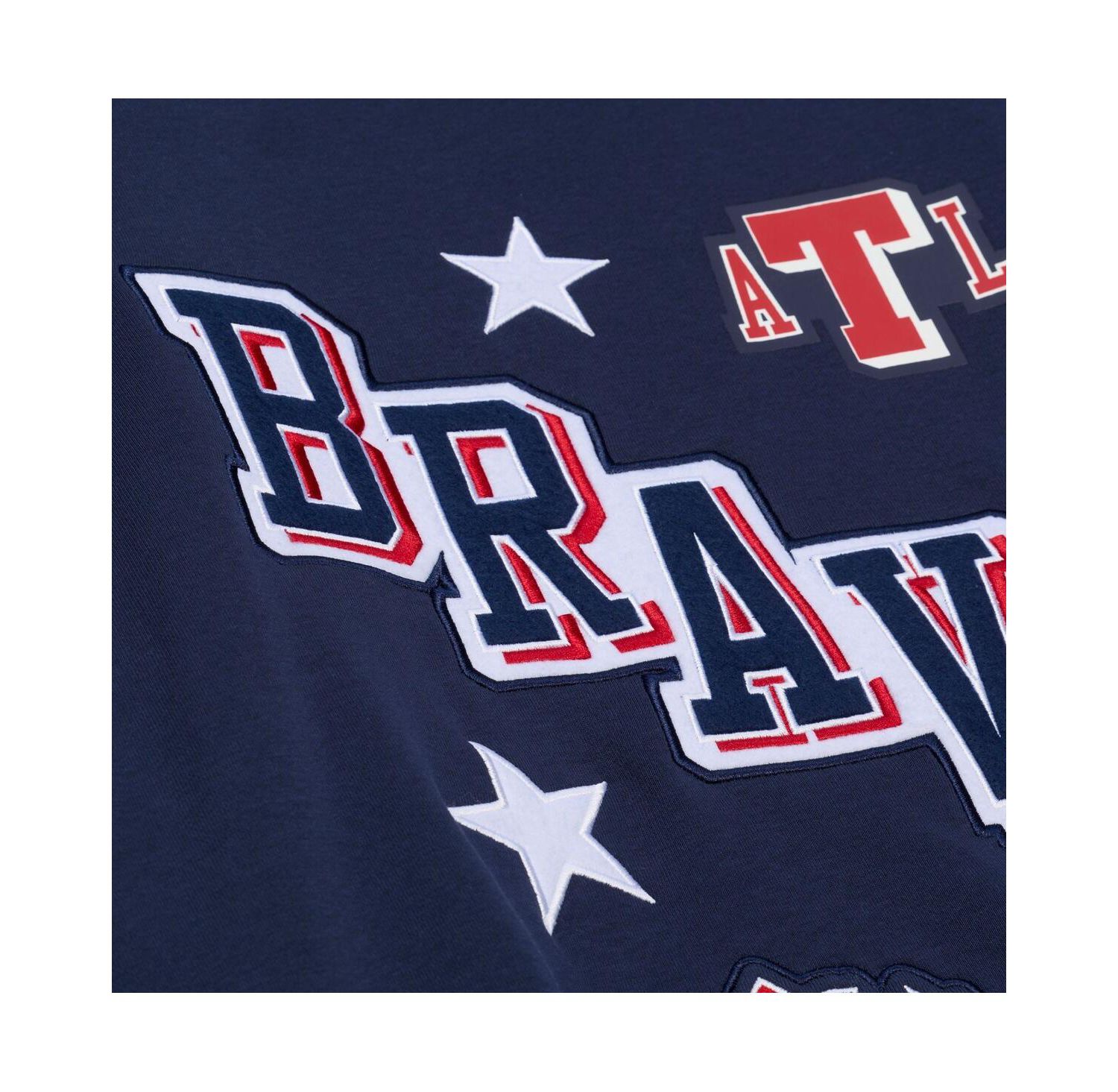 Women's Navy Atlanta Braves Pep Rally Sweatshirt
