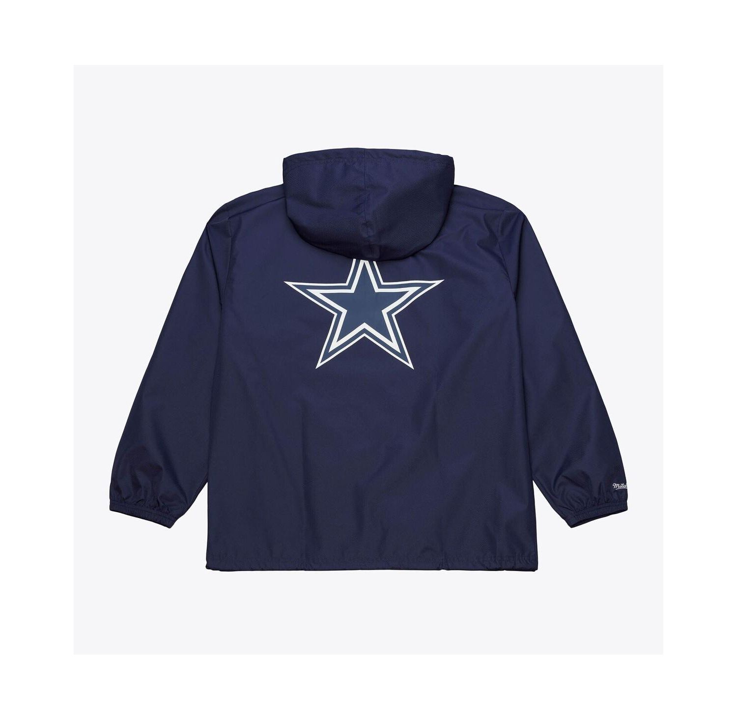 Men's Navy Dallas Cowboys Full-Snap Hooded Coaches Jacket