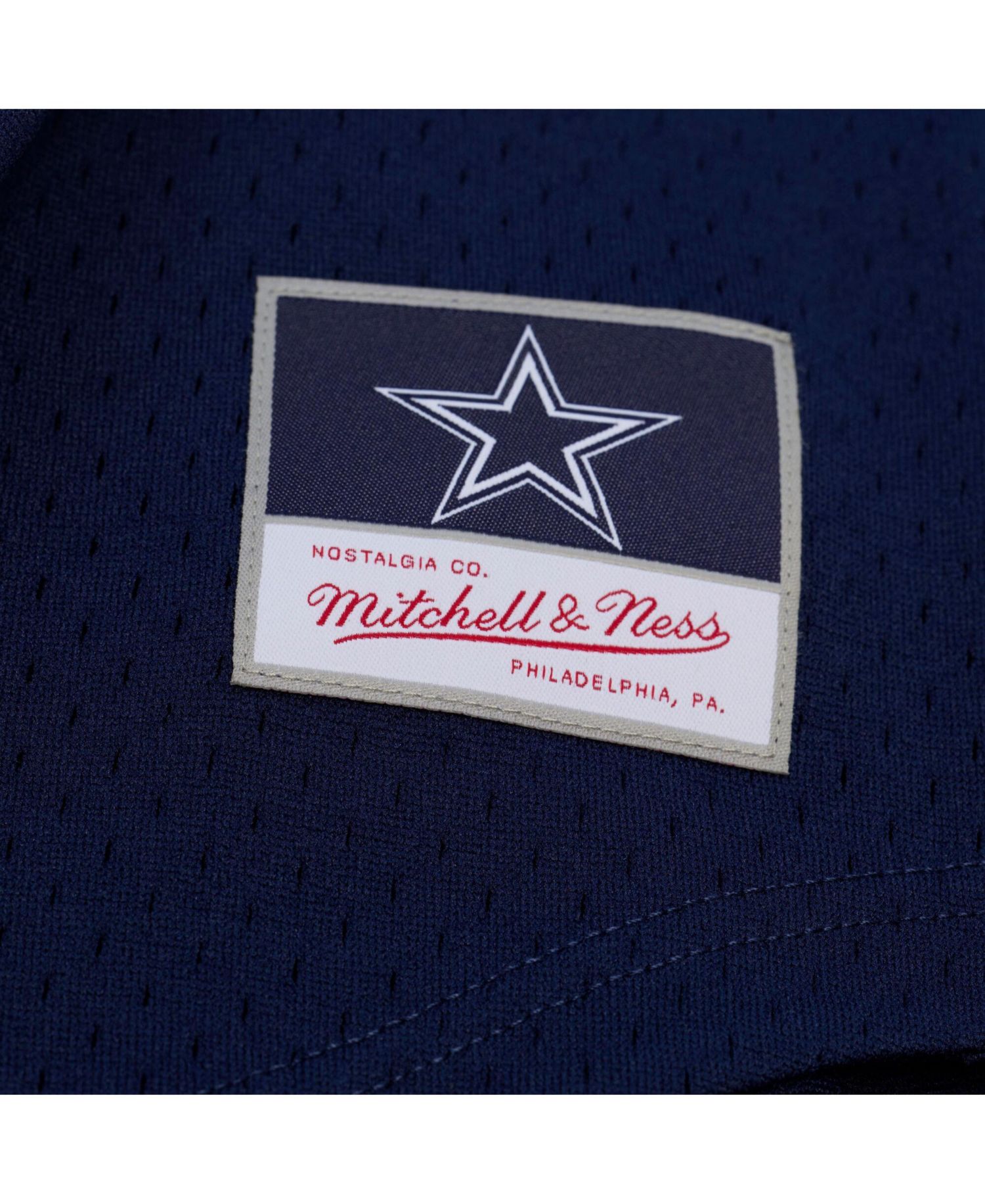 Men's Navy Dallas Cowboys Head Coach Mesh Full-Button Fashion Jersey