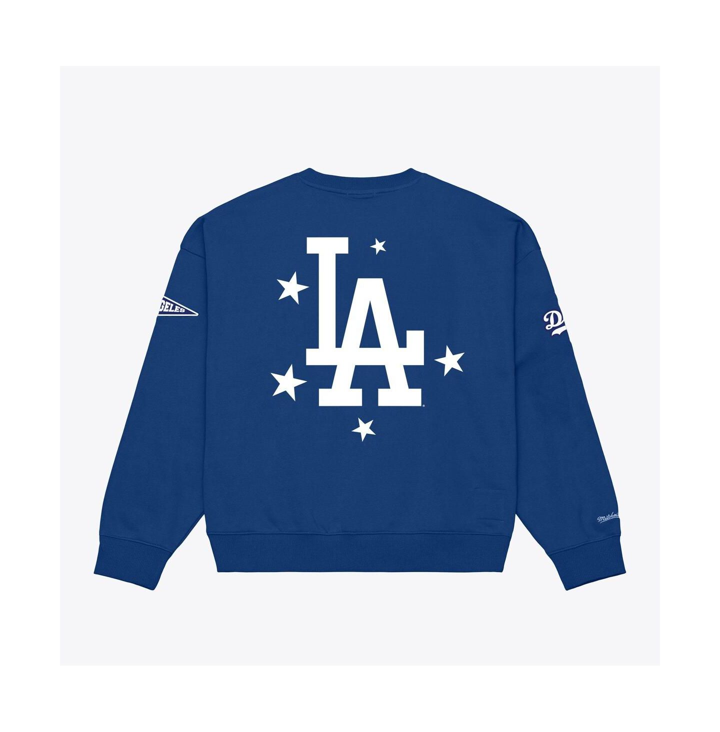 Женская толстовка Mitchell & Ness Royal Los Angeles Dodgers Pep Rally — фото 2