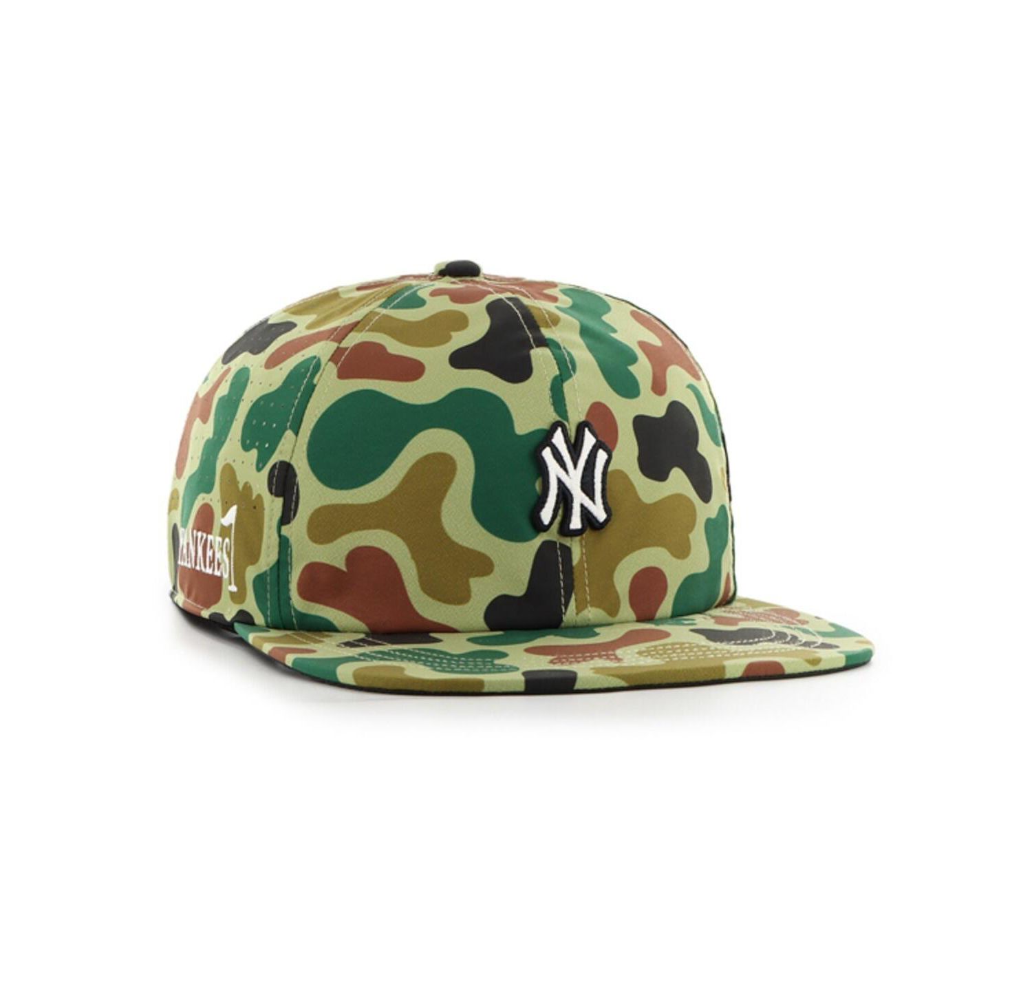 Men's Camo New York Yankees Elevated Greens Captain Adjustable Hat