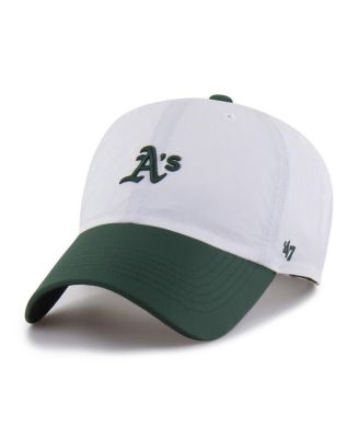 Men's White/Green Athletics Vista Mini Clean Up Brrr&deg; Adjustable Hat