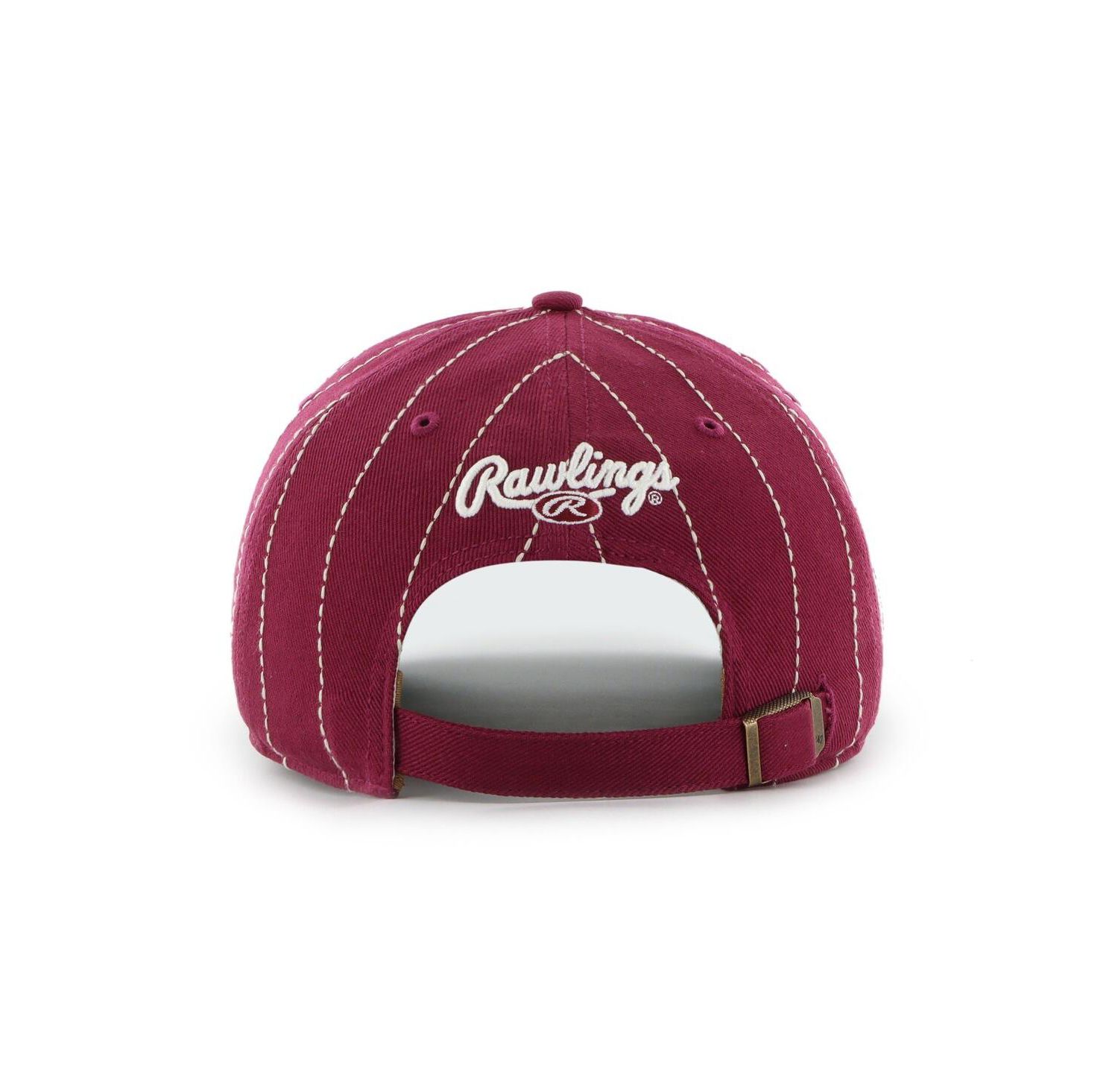 x Rawlings Men's Burgundy Philadelphia Phillies Pinstripe Hitch Adjustable Hat