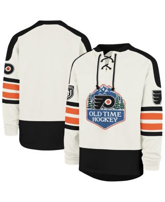Men's Cream Philadelphia Flyers Pond Hockey Trio Eternal Lacer Sweatshirt