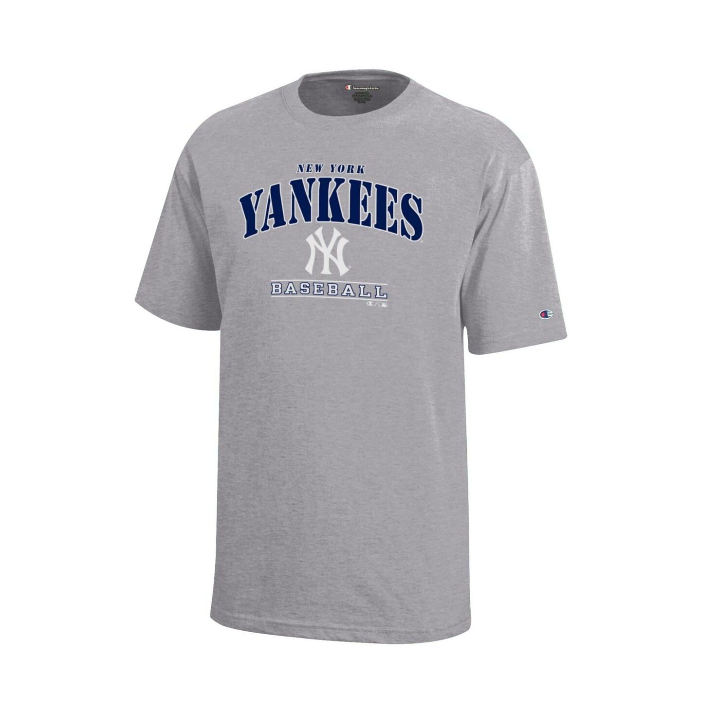 Детская футболка Champion Gray New York Yankees Graphic — фото 1