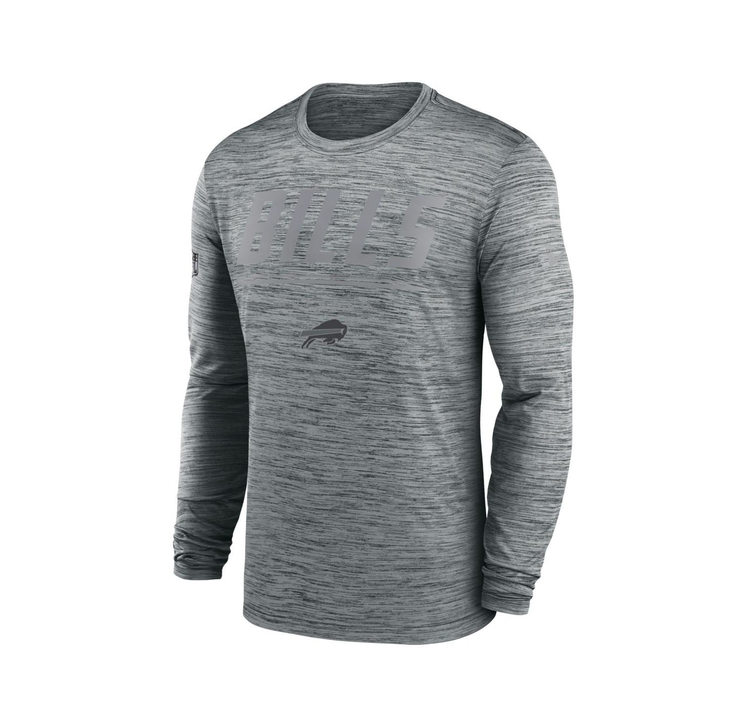 Men's Gray Buffalo Bills Sideline Offensive Transition Velocity Dri-FIT Long Sleeve T-Shirt