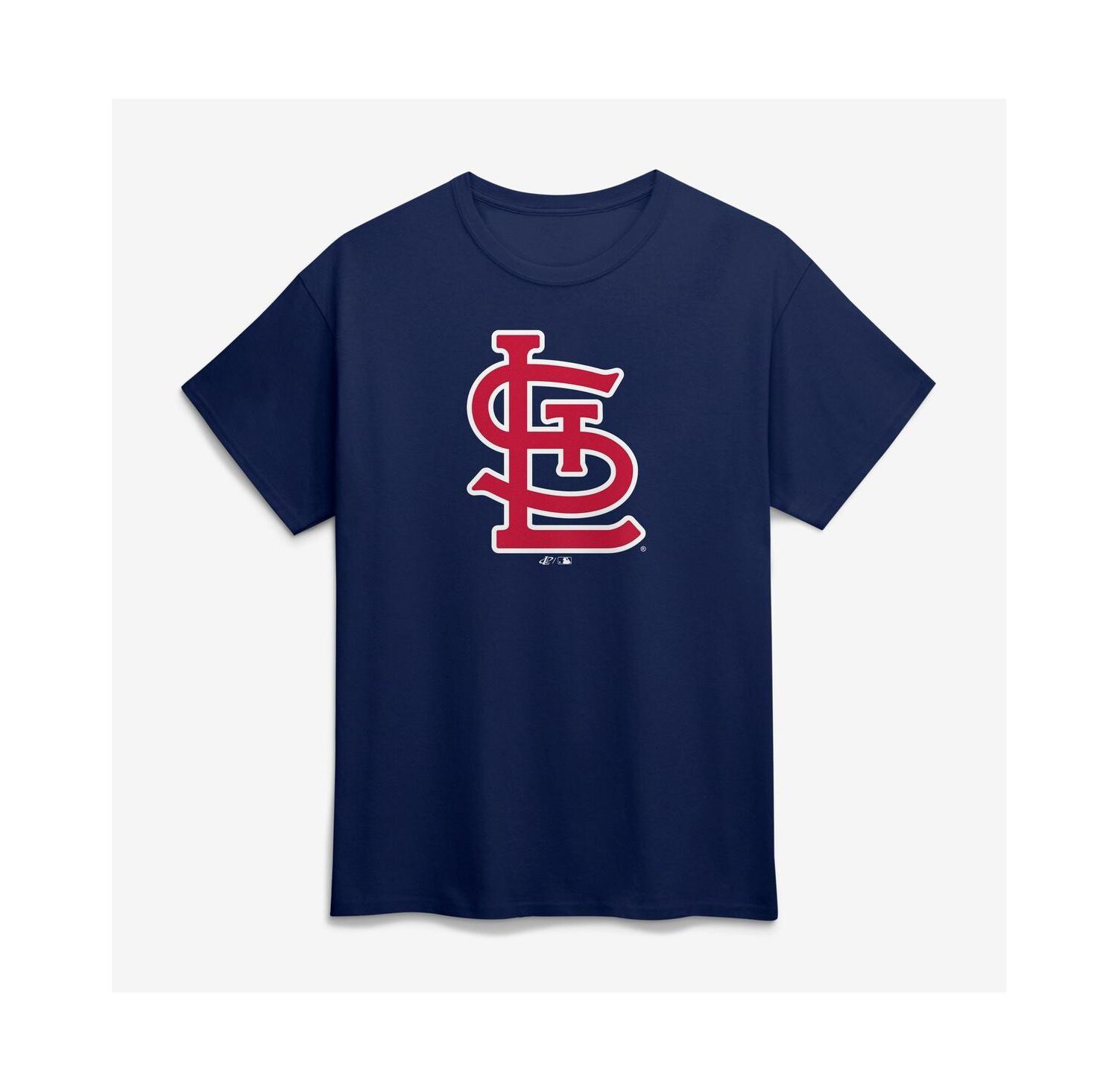Men's Navy St. Louis Cardinals Logo T-Shirt