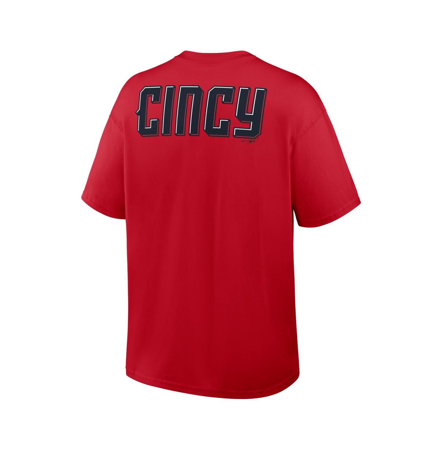 Мужская футболка Nike Red Cincinnati Reds City Connect Max90 Pocket — фото 3