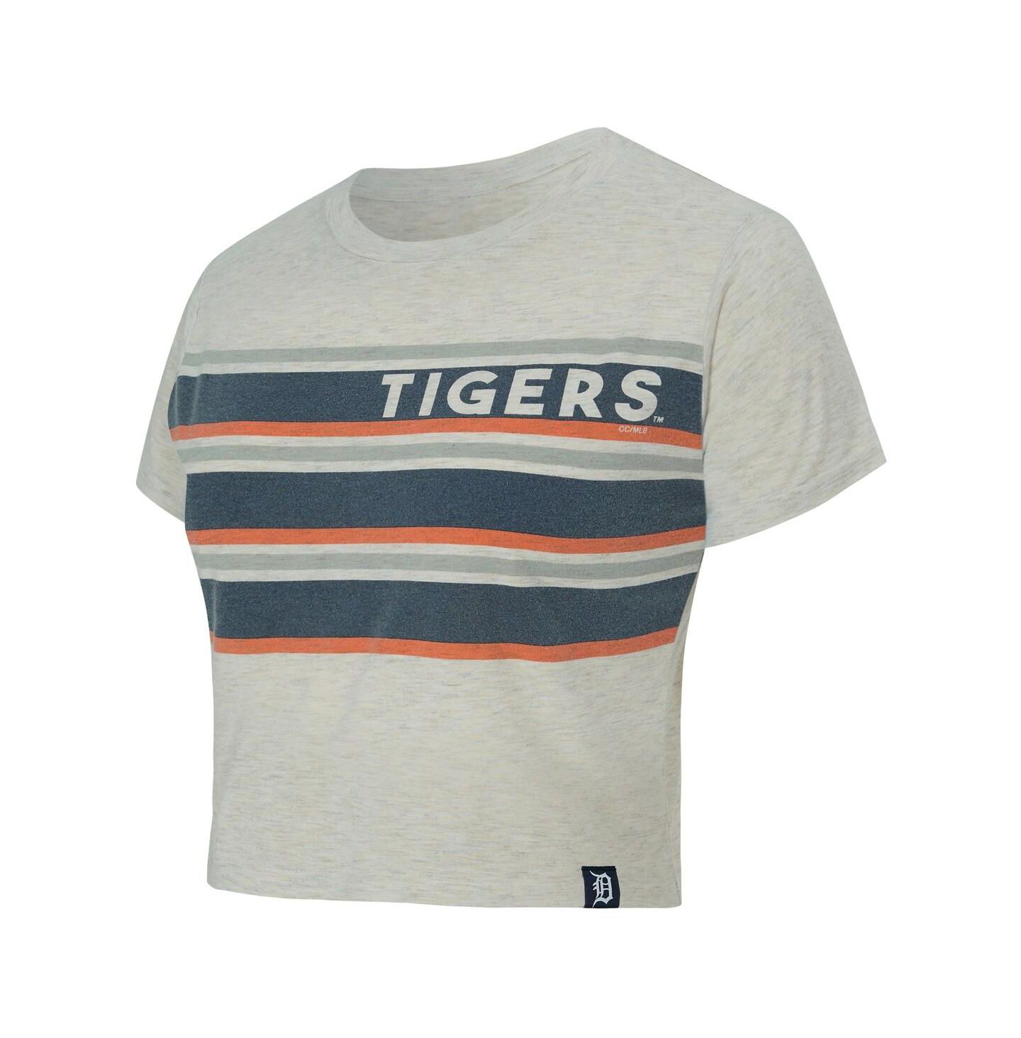 Женская футболка Concepts Sport Cream Detroit Tigers Birch Cropped — фото 2