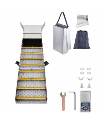 Folding Aluminum Sluice Box 50 inch Compact Portable Panning Equipment