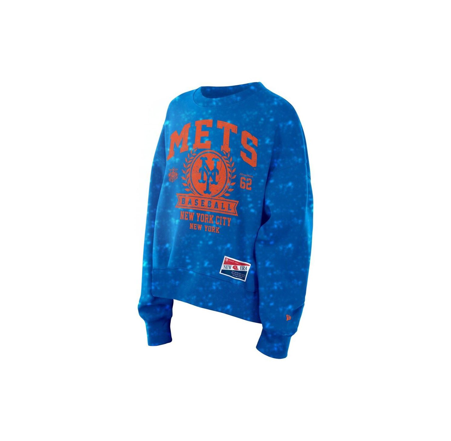Women's Royal New York Mets Throwback Oversized Boxy Sweatshirt