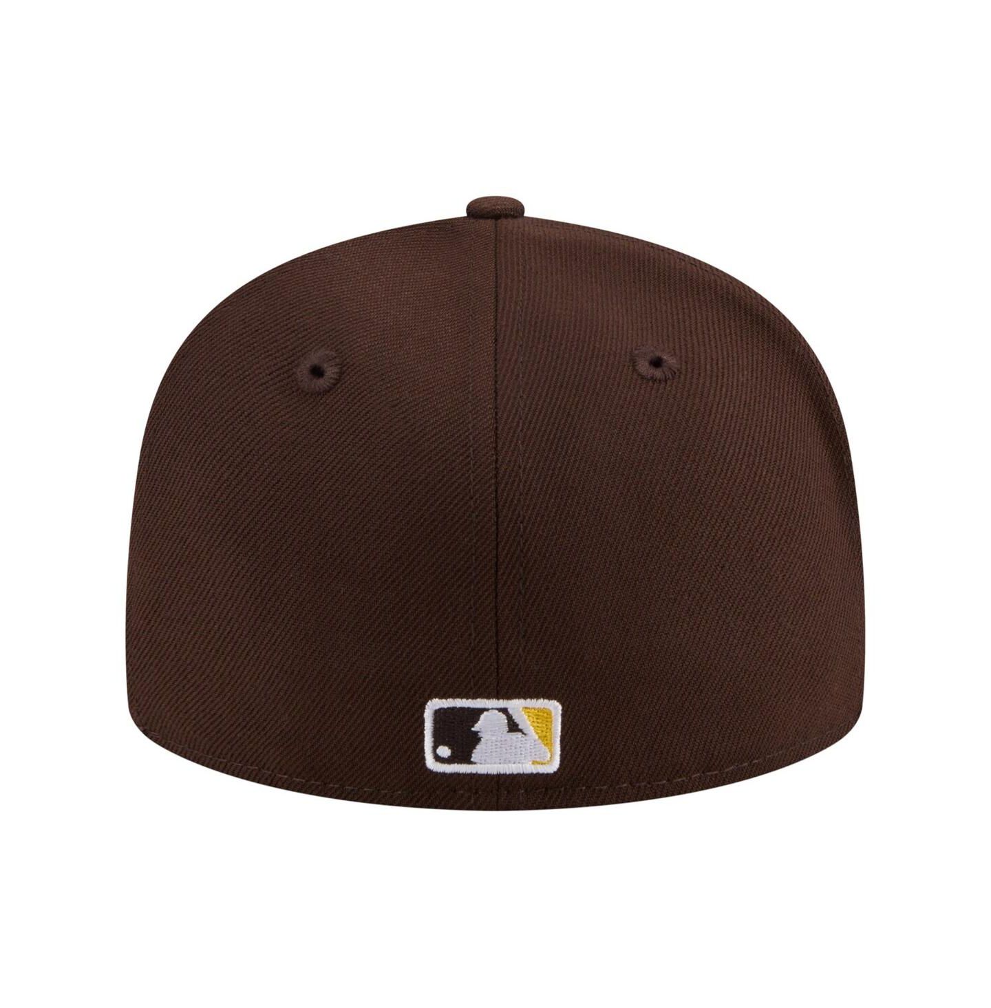Мужская кепка New Era Brown San Diego Padres Hidden Hit 59FIFTY Fitted Hat — фото 4