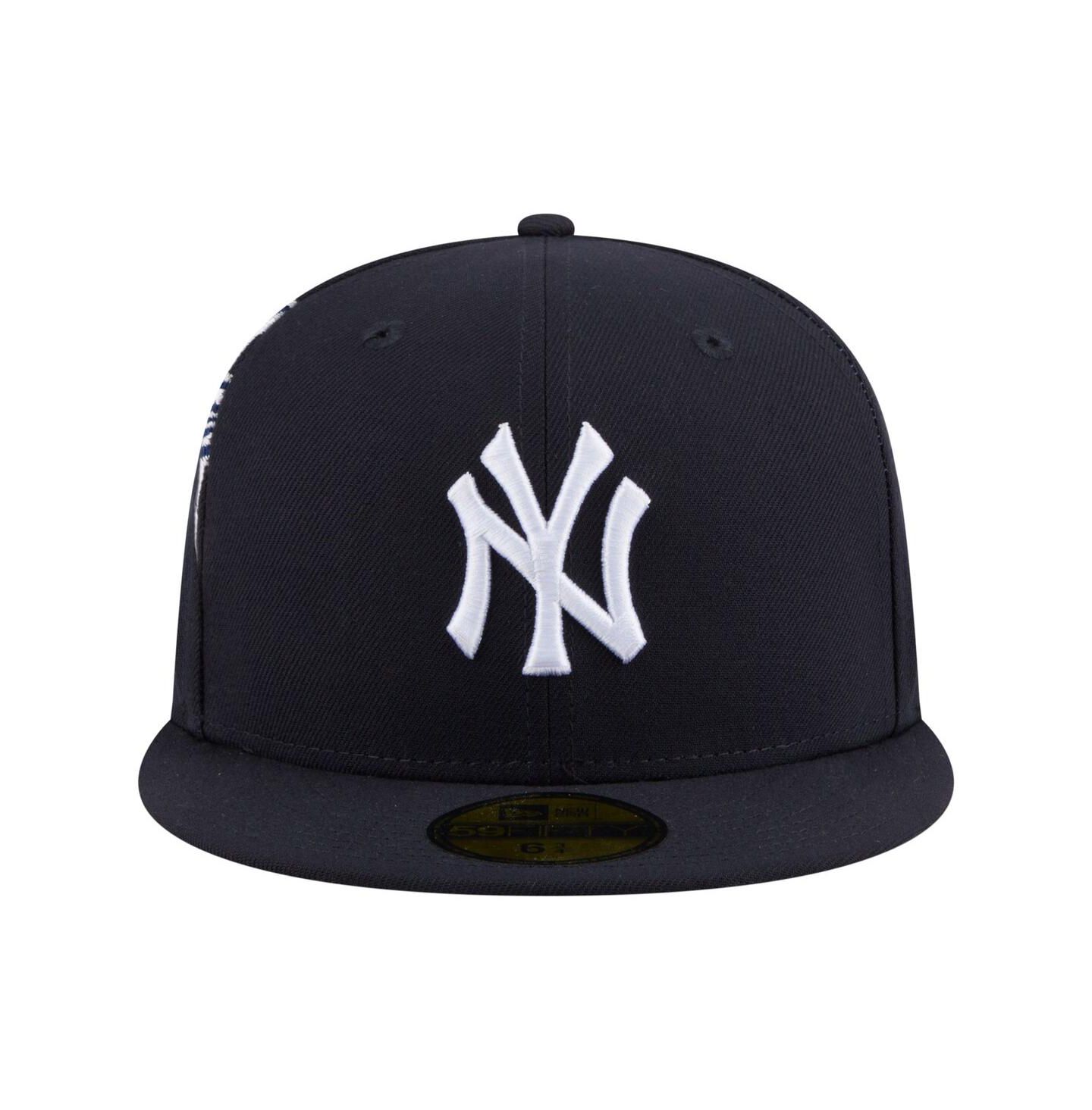 Мужская кепка New Era Navy New York Yankees Hidden Hit 59FIFTY Fitted Hat — фото 2
