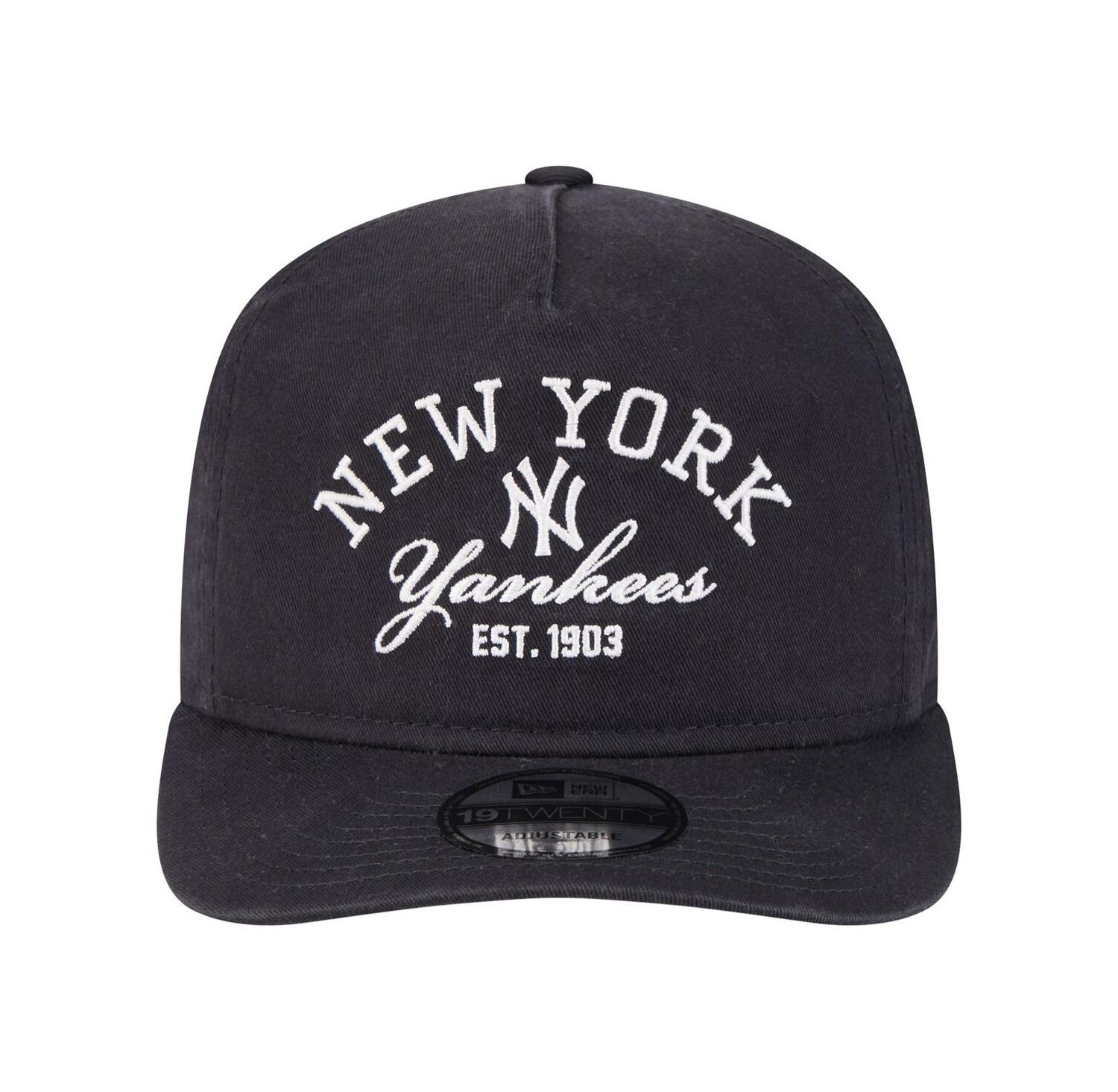 Men's Navy New York Yankees Stacked 19TWENTY Adjustable Hat