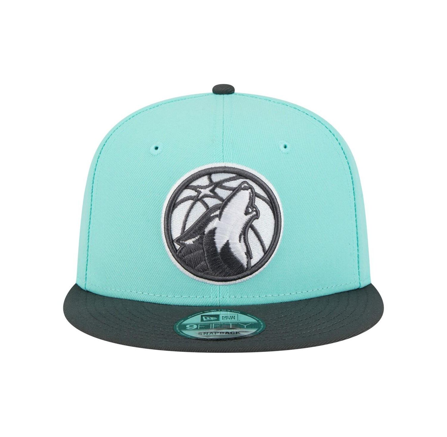 Men's Turquoise/Charcoal Minnesota Timberwolves Color Pack Two-Tone 9FIFTY Snapback Hat