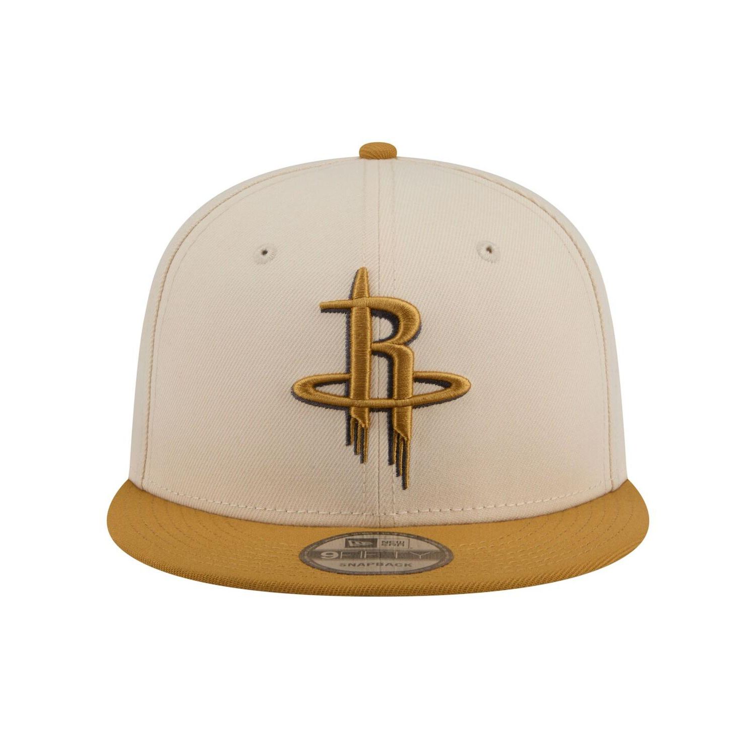 Men's Cream/Tan Houston Rockets Two-Tone Color Pack 9FIFTY Snapback Hat