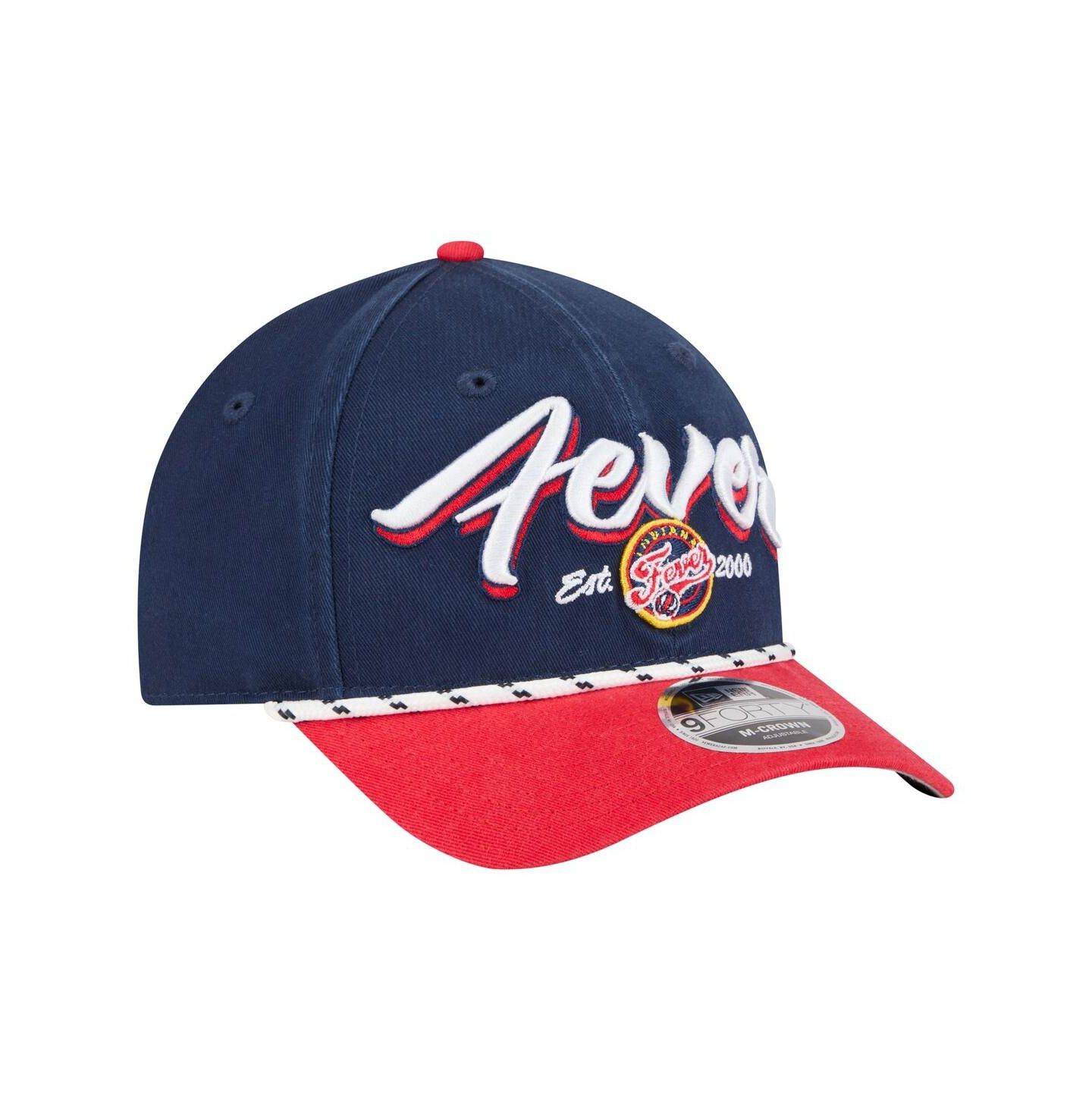 Кепка New Era Navy/Red Indiana Fever Team Loyal Script Two-Tone M-Crown 9FORTY Adjustable Hat — фото 3