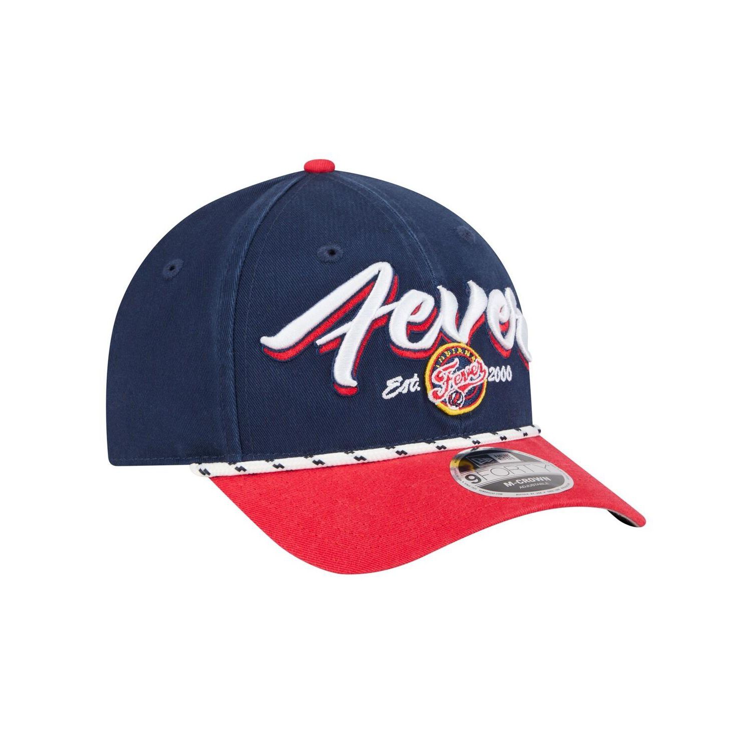 Men's and Women's Navy/Red Indiana Fever Team Loyal Script Two-Tone M-Crown 9FORTY Adjustable Hat
