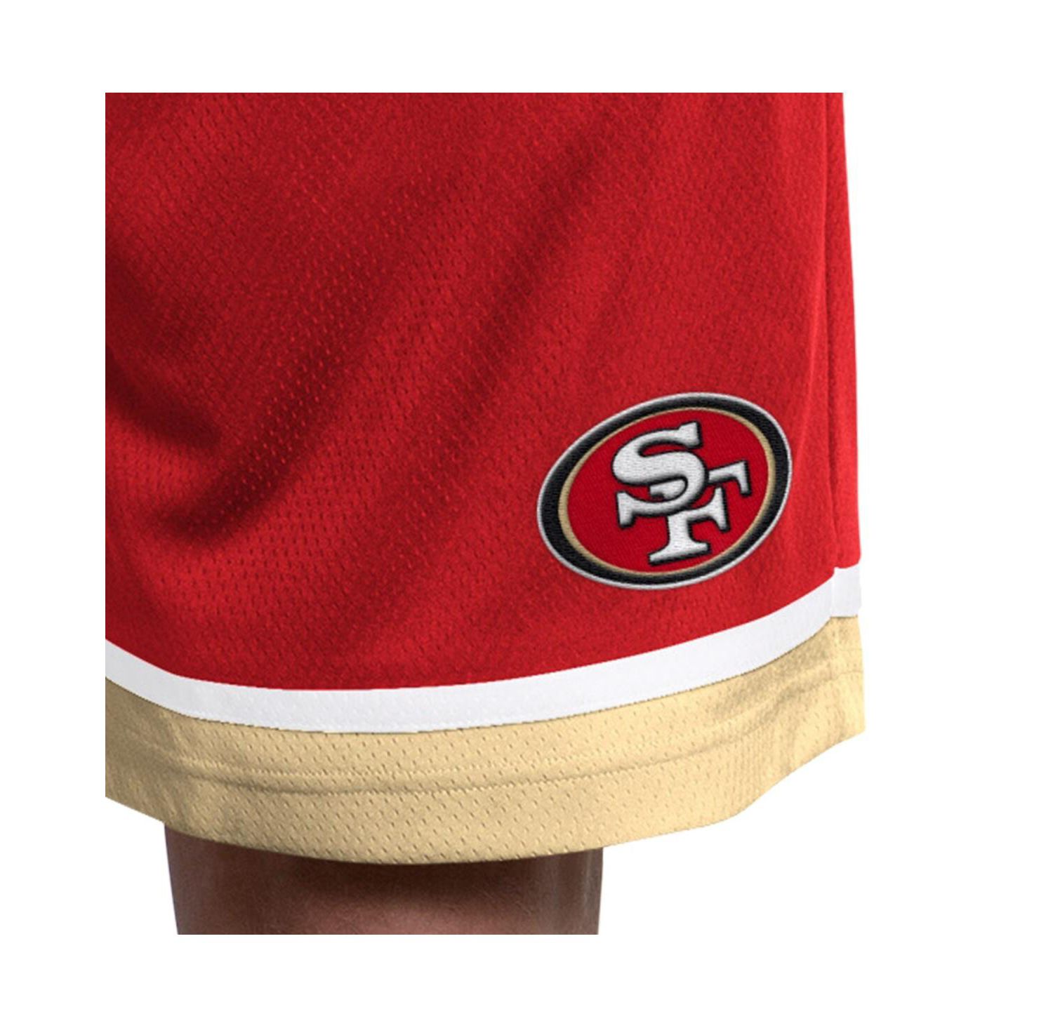 Men's Scarlet San Francisco 49ers Power Play Mesh Shorts