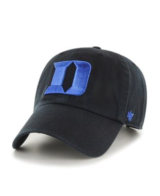 Big Boys and Girls Black Duke Blue Devils Clean Up Adjustable Hat
