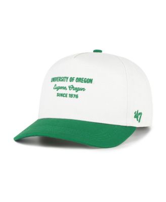 Men's White Oregon Ducks Contemporary Basics Two-Tone Hitch Adjustable Hat
