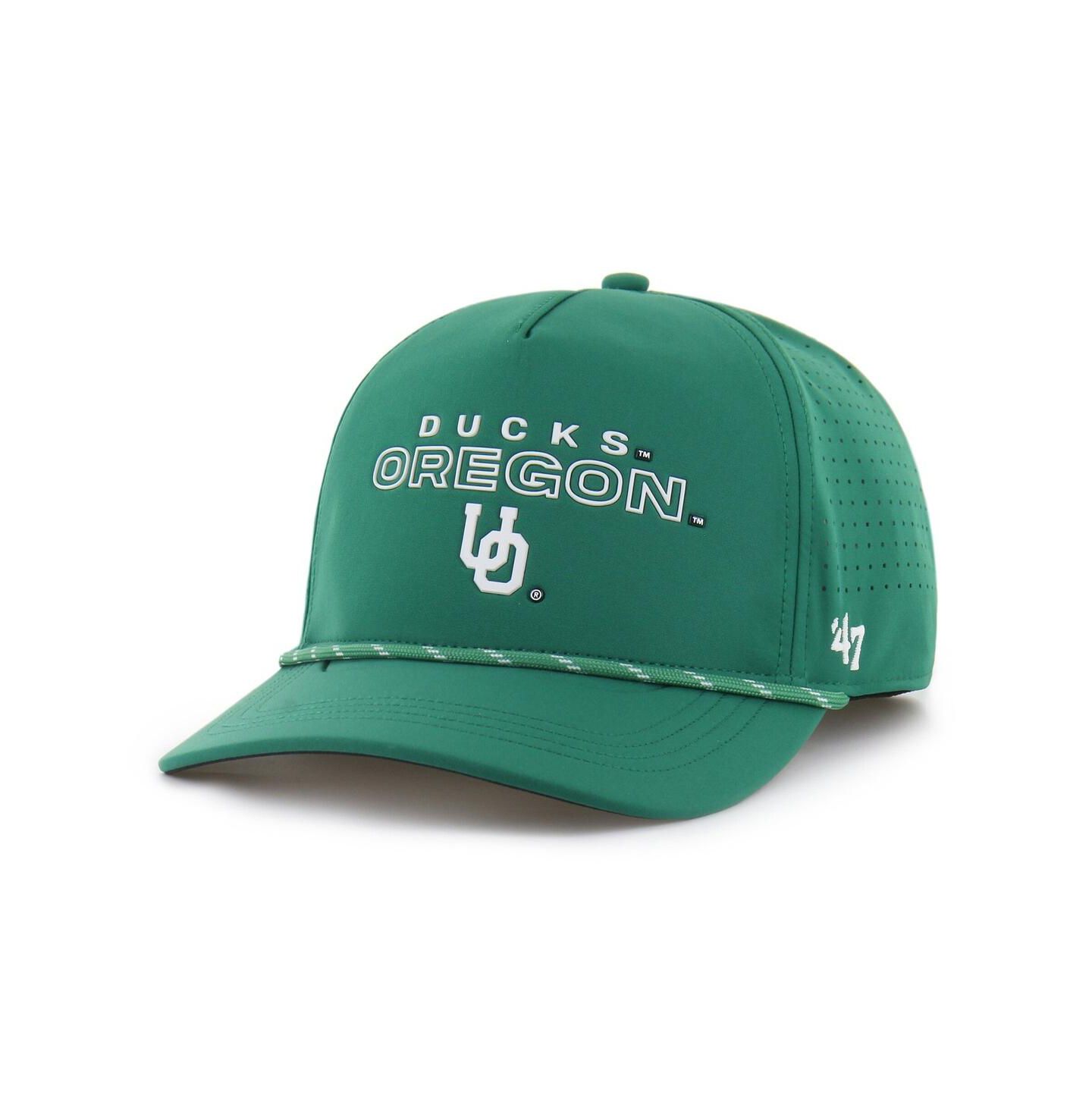 Мужская кепка '47 Brand Green Oregon Ducks Forward Vent Hitch Rope Adjustable Hat — фото 1