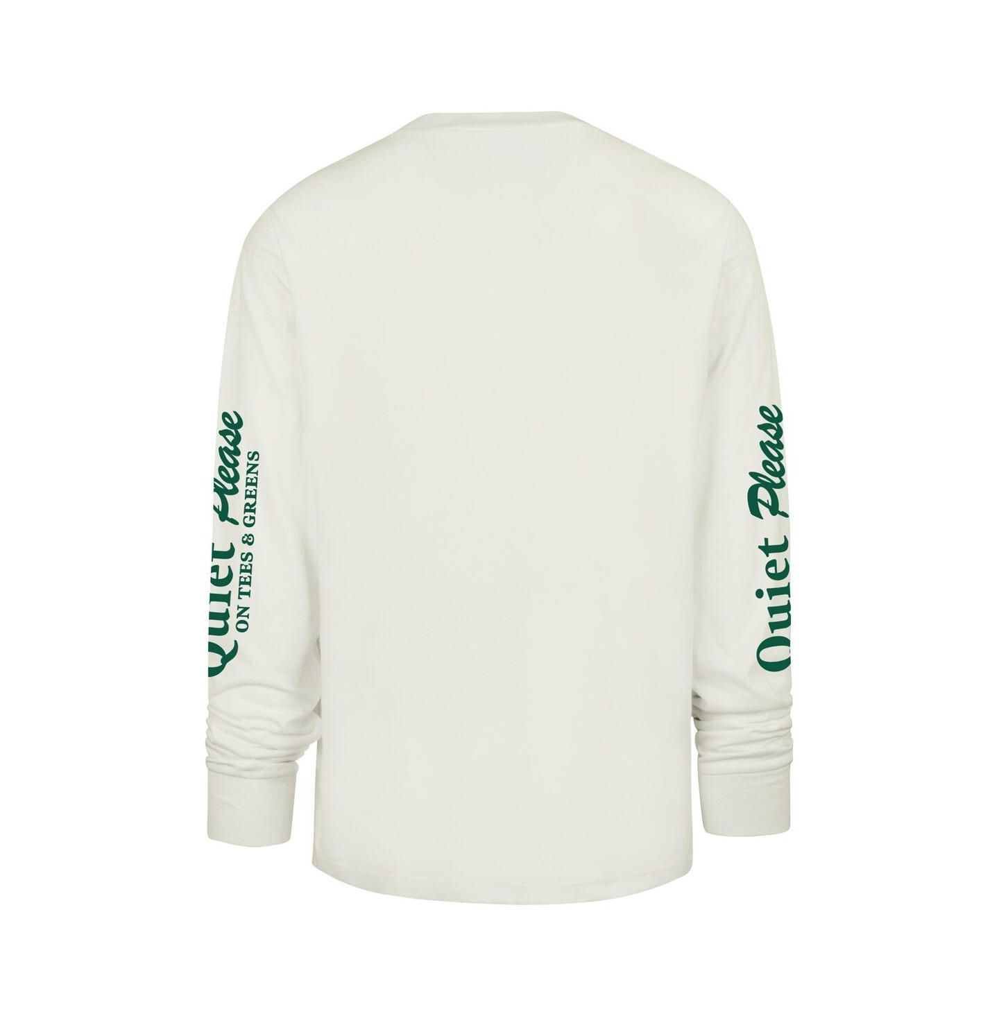Мужская футболка '47 Brand Cream Los Angeles Dodgers Quiet Please Foundation Long Sleeve — фото 3