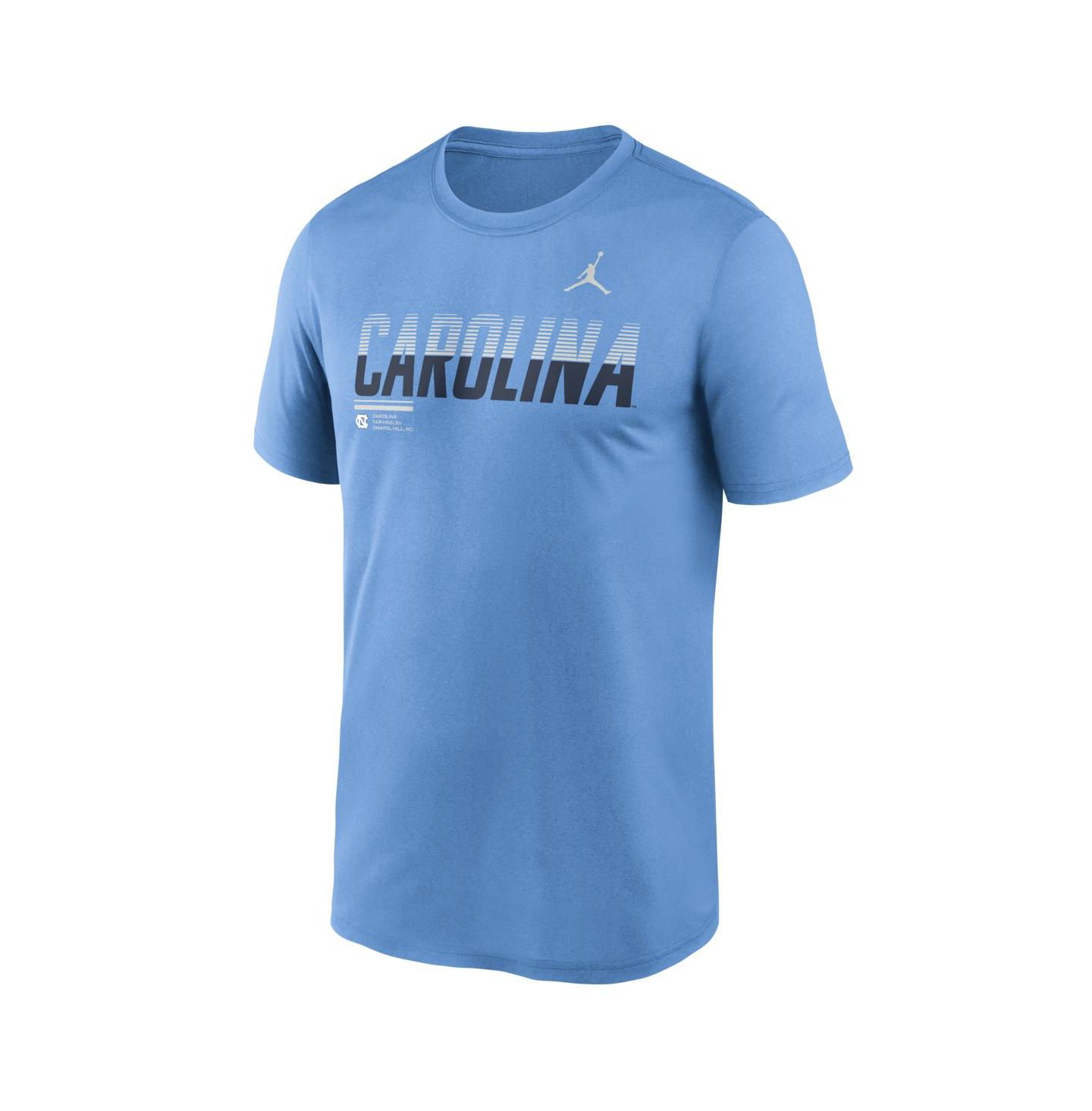 Мужские футболки Jordan Carolina Blue North Carolina Tar Heels Sideline Legend Dri-FIT — фото 2